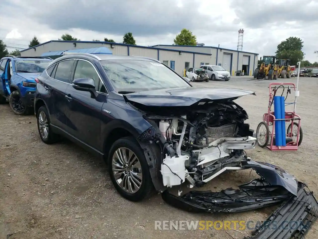 1 Photograph of a damaged car JTEAAAAH8MJ020326 TOYOTA VENZA 2021