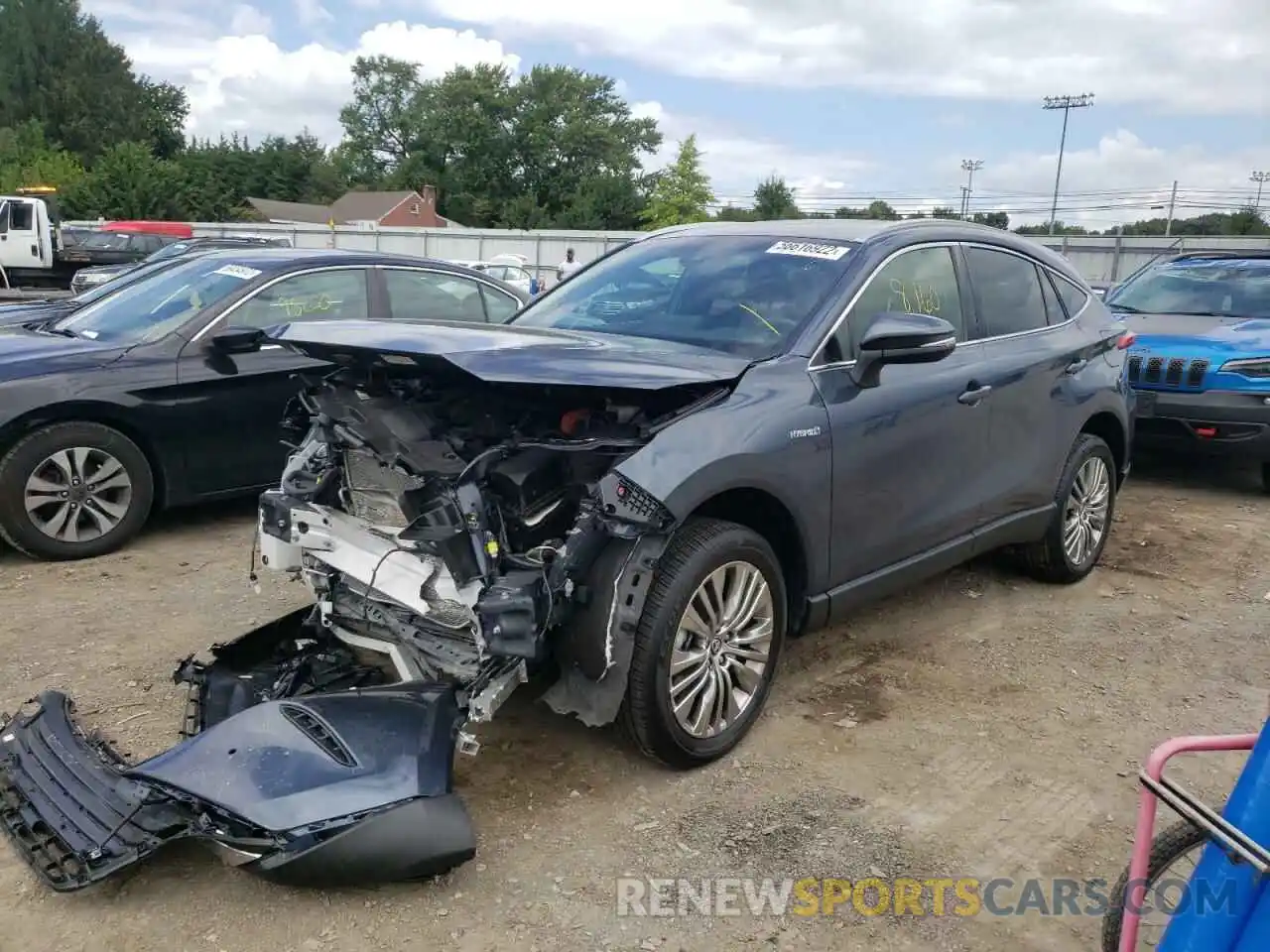 2 Photograph of a damaged car JTEAAAAH8MJ020326 TOYOTA VENZA 2021