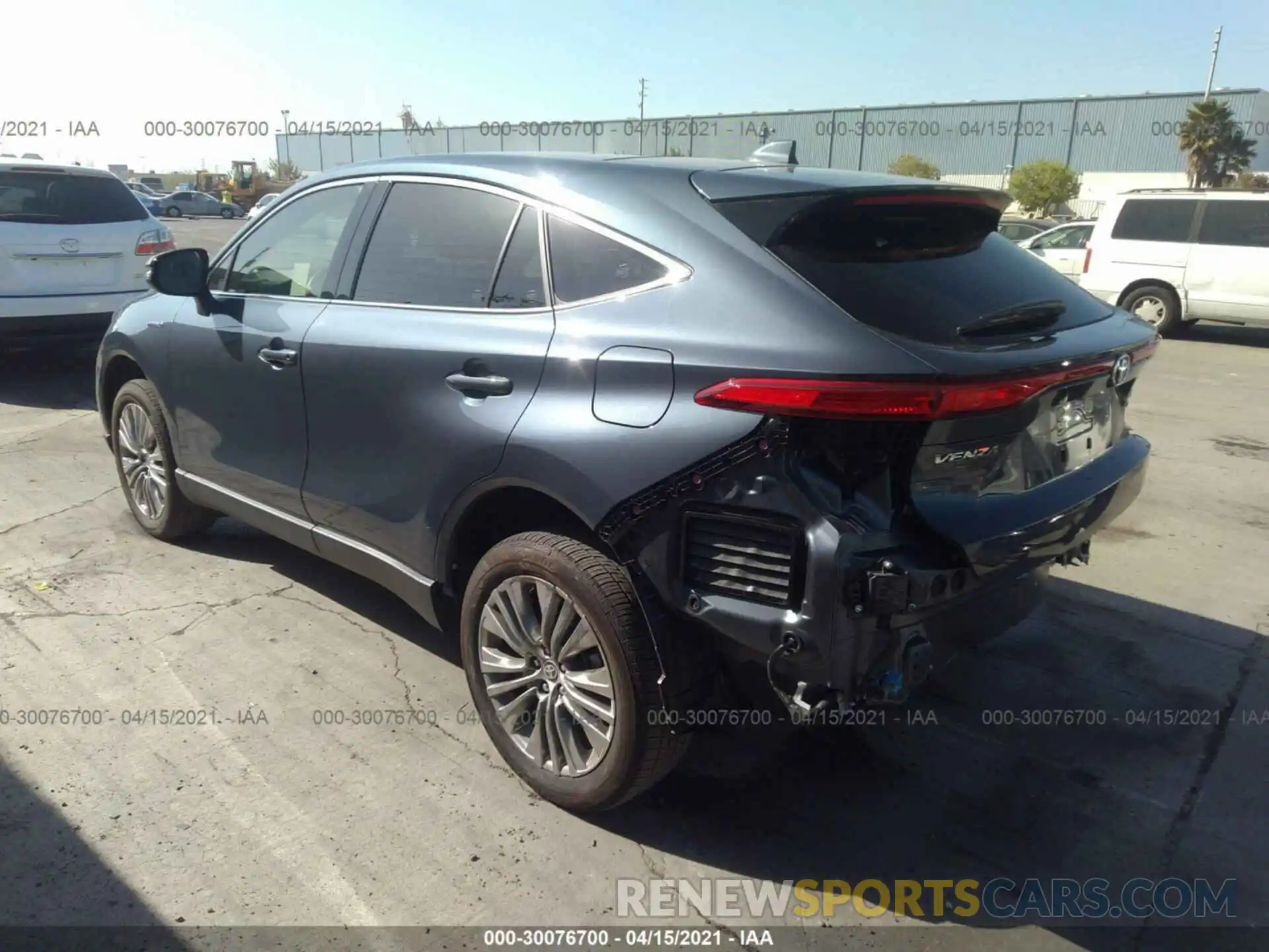 3 Photograph of a damaged car JTEAAAAH8MJ021430 TOYOTA VENZA 2021