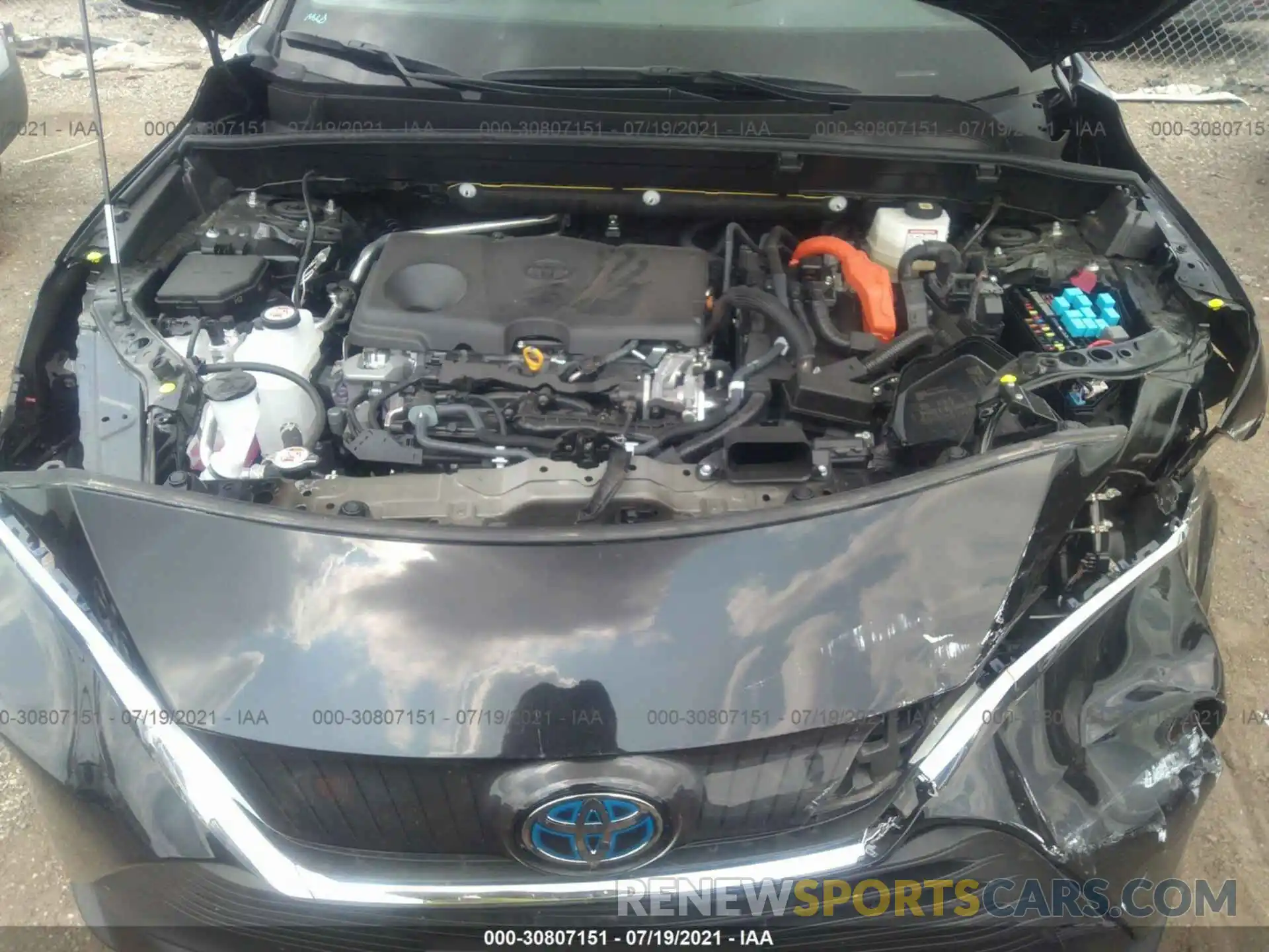 10 Photograph of a damaged car JTEAAAAH8MJ023159 TOYOTA VENZA 2021