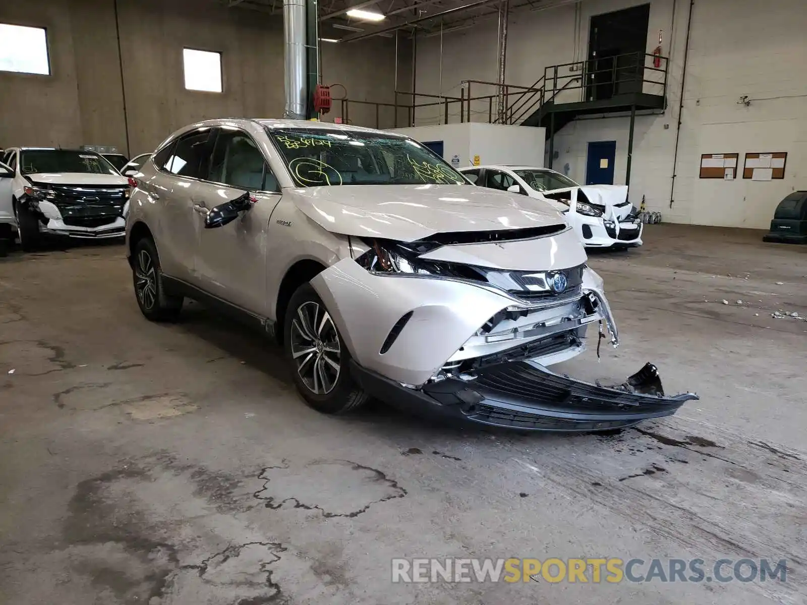 1 Photograph of a damaged car JTEAAAAH8MJ027163 TOYOTA VENZA 2021