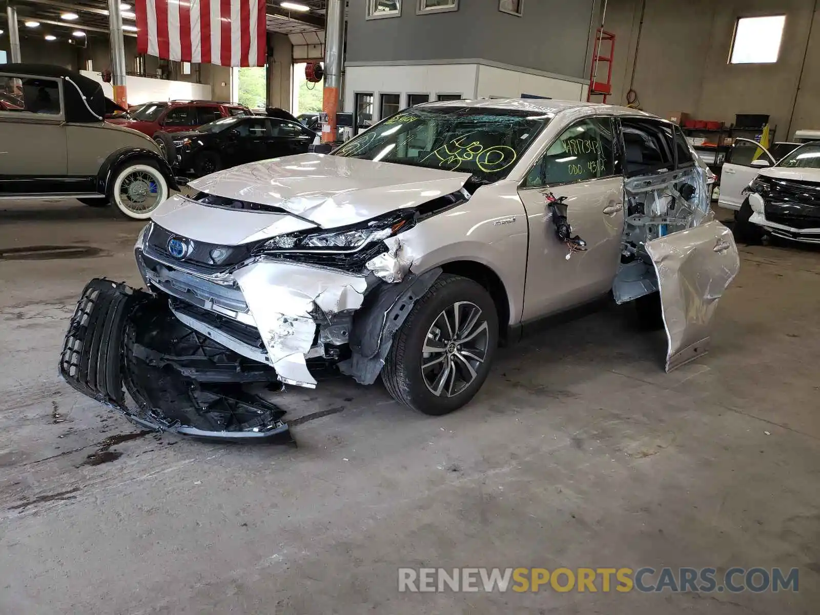 2 Photograph of a damaged car JTEAAAAH8MJ027163 TOYOTA VENZA 2021