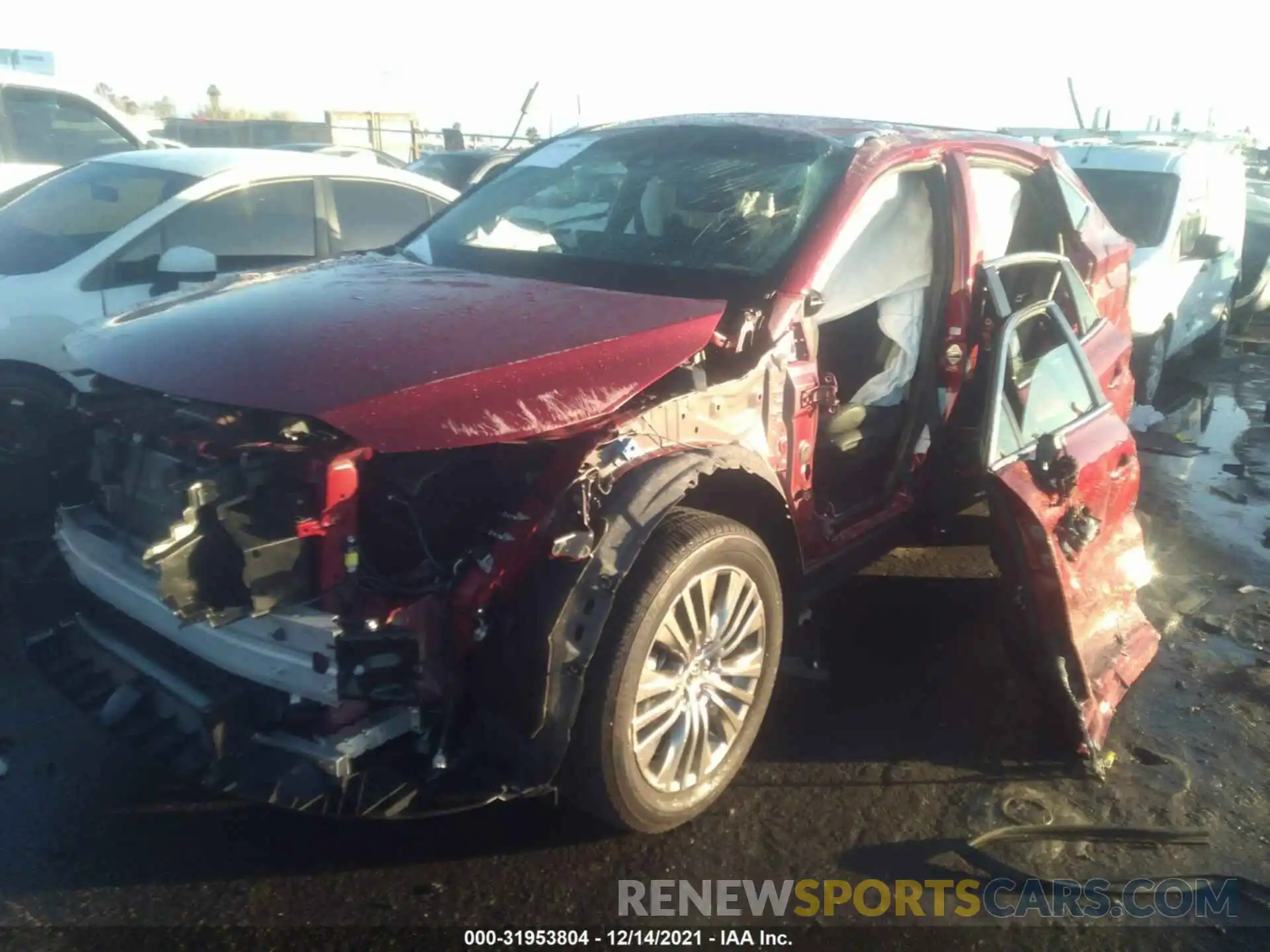 2 Photograph of a damaged car JTEAAAAH8MJ031794 TOYOTA VENZA 2021