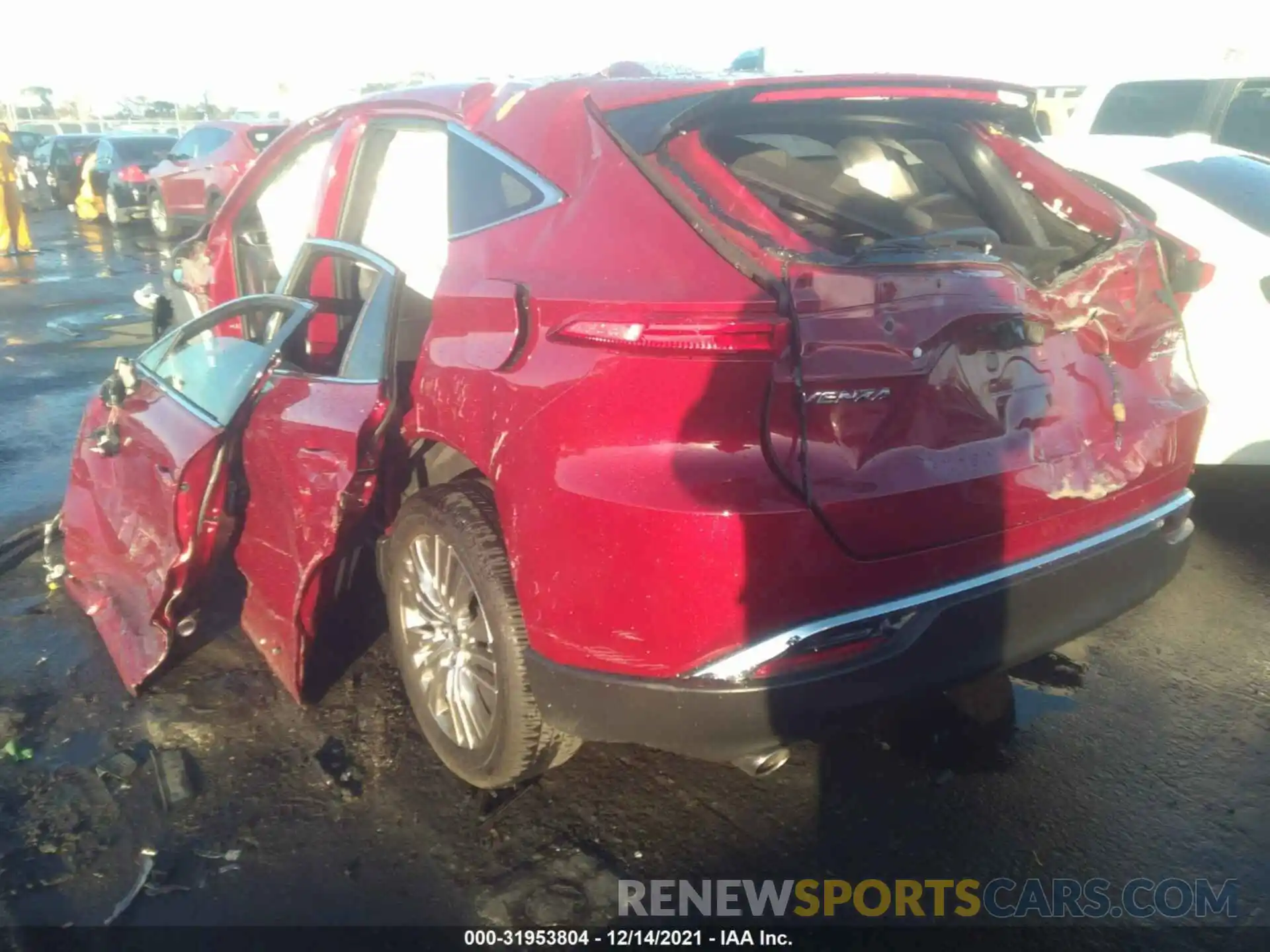 3 Photograph of a damaged car JTEAAAAH8MJ031794 TOYOTA VENZA 2021