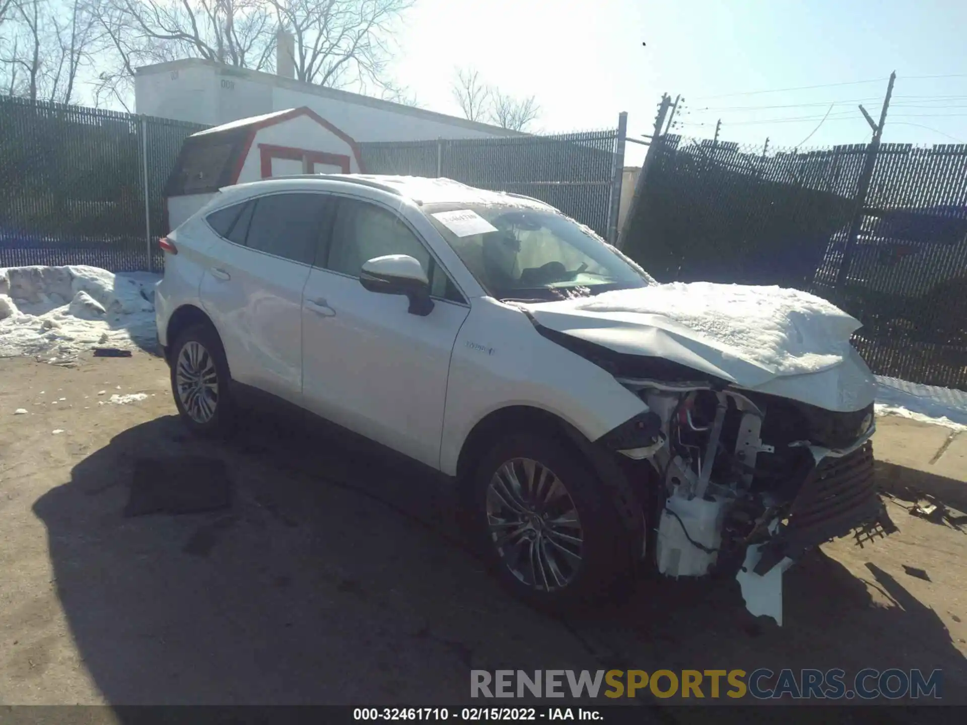 1 Photograph of a damaged car JTEAAAAH8MJ034761 TOYOTA VENZA 2021