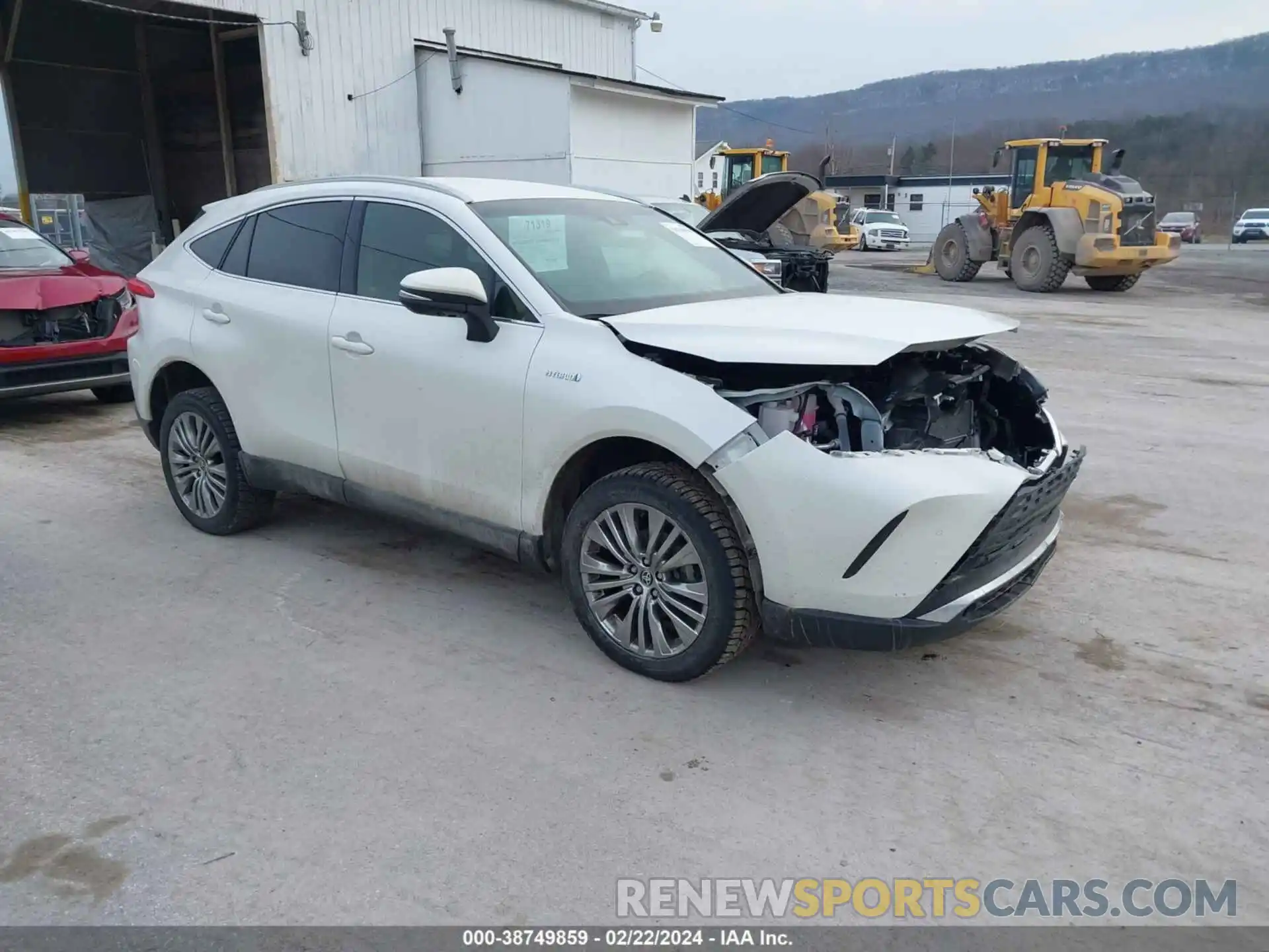 1 Photograph of a damaged car JTEAAAAH8MJ036168 TOYOTA VENZA 2021