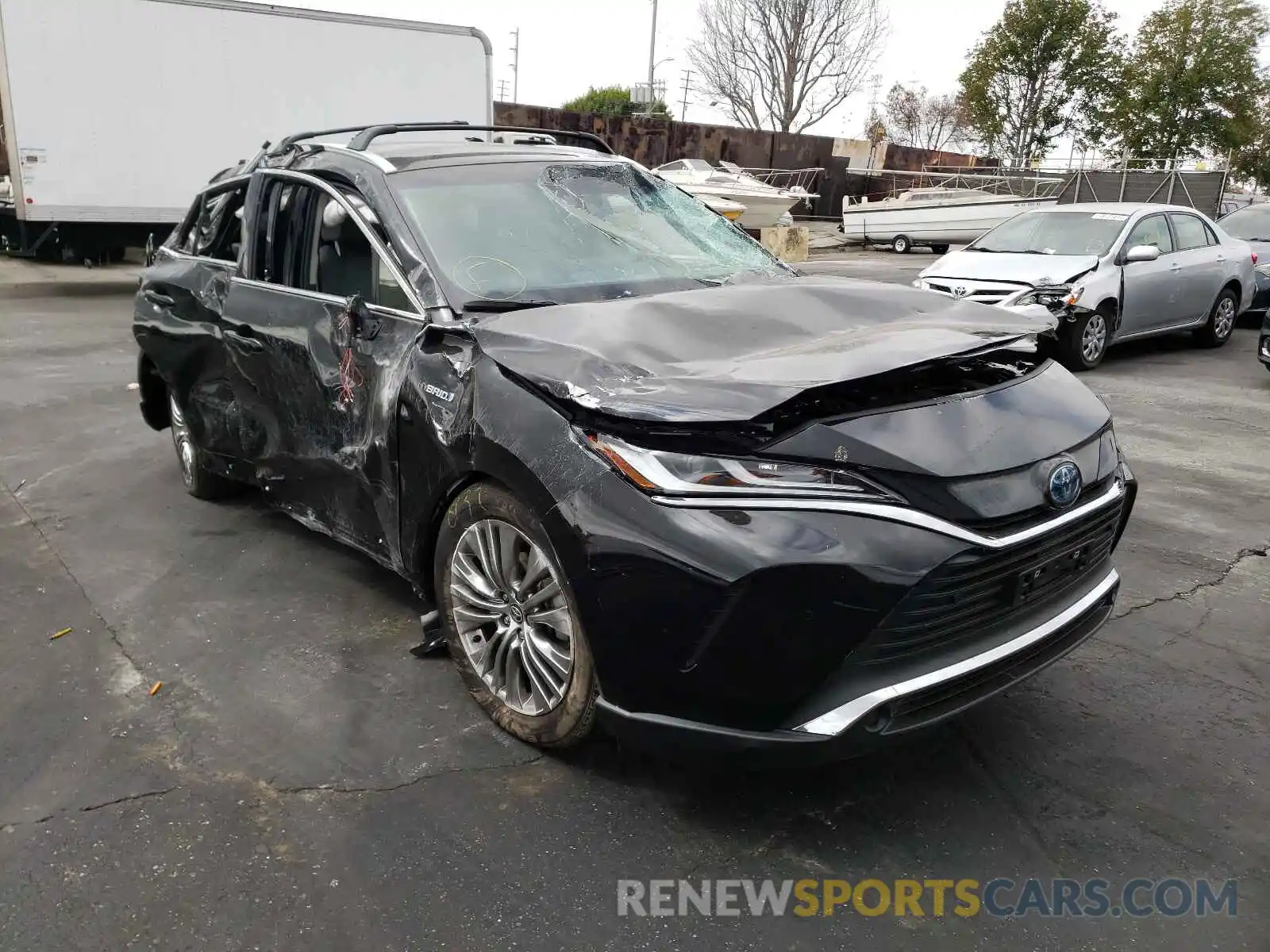 1 Photograph of a damaged car JTEAAAAH8MJ038583 TOYOTA VENZA 2021