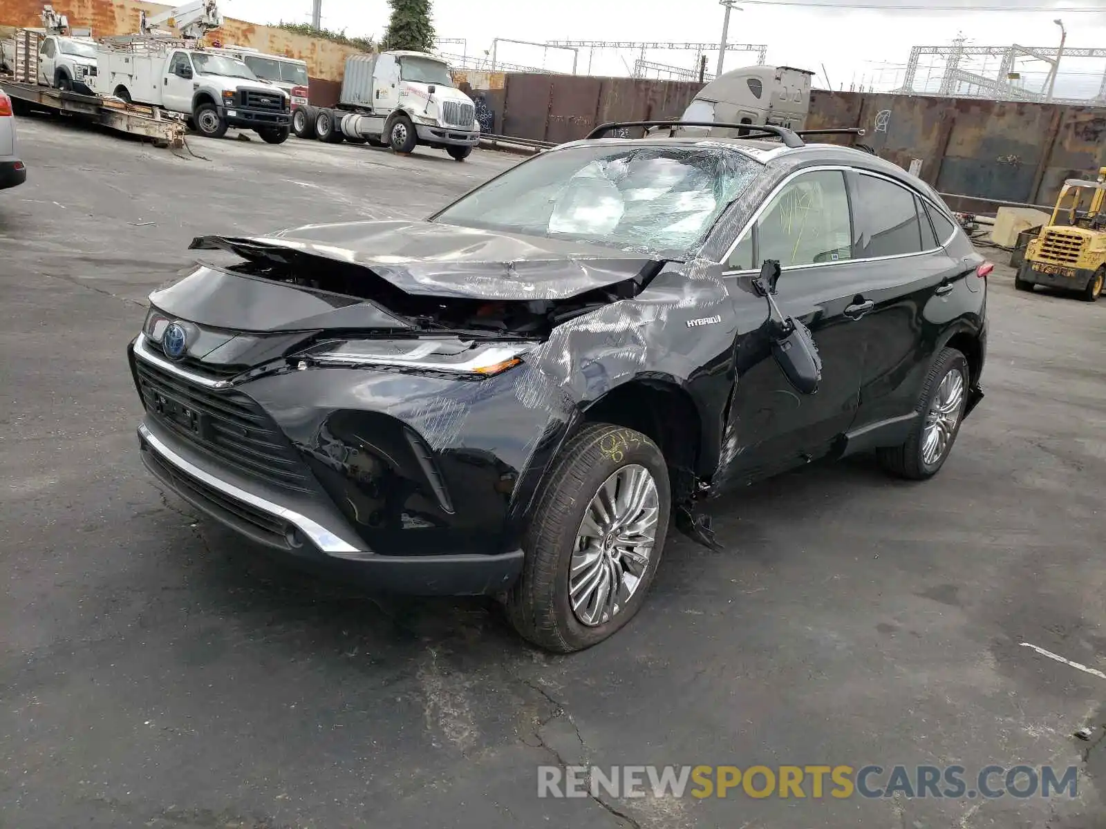 2 Photograph of a damaged car JTEAAAAH8MJ038583 TOYOTA VENZA 2021