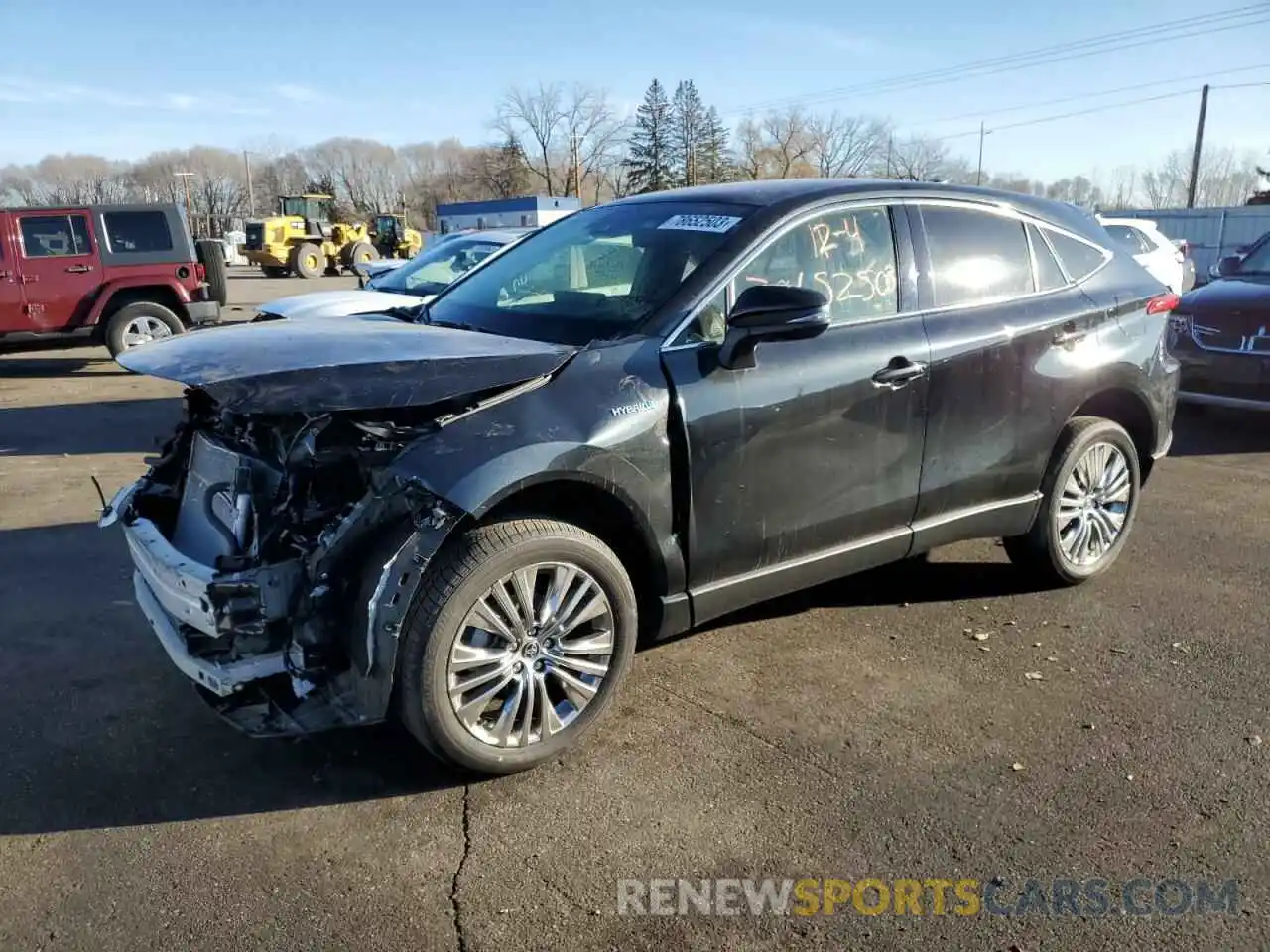 1 Photograph of a damaged car JTEAAAAH8MJ038910 TOYOTA VENZA 2021