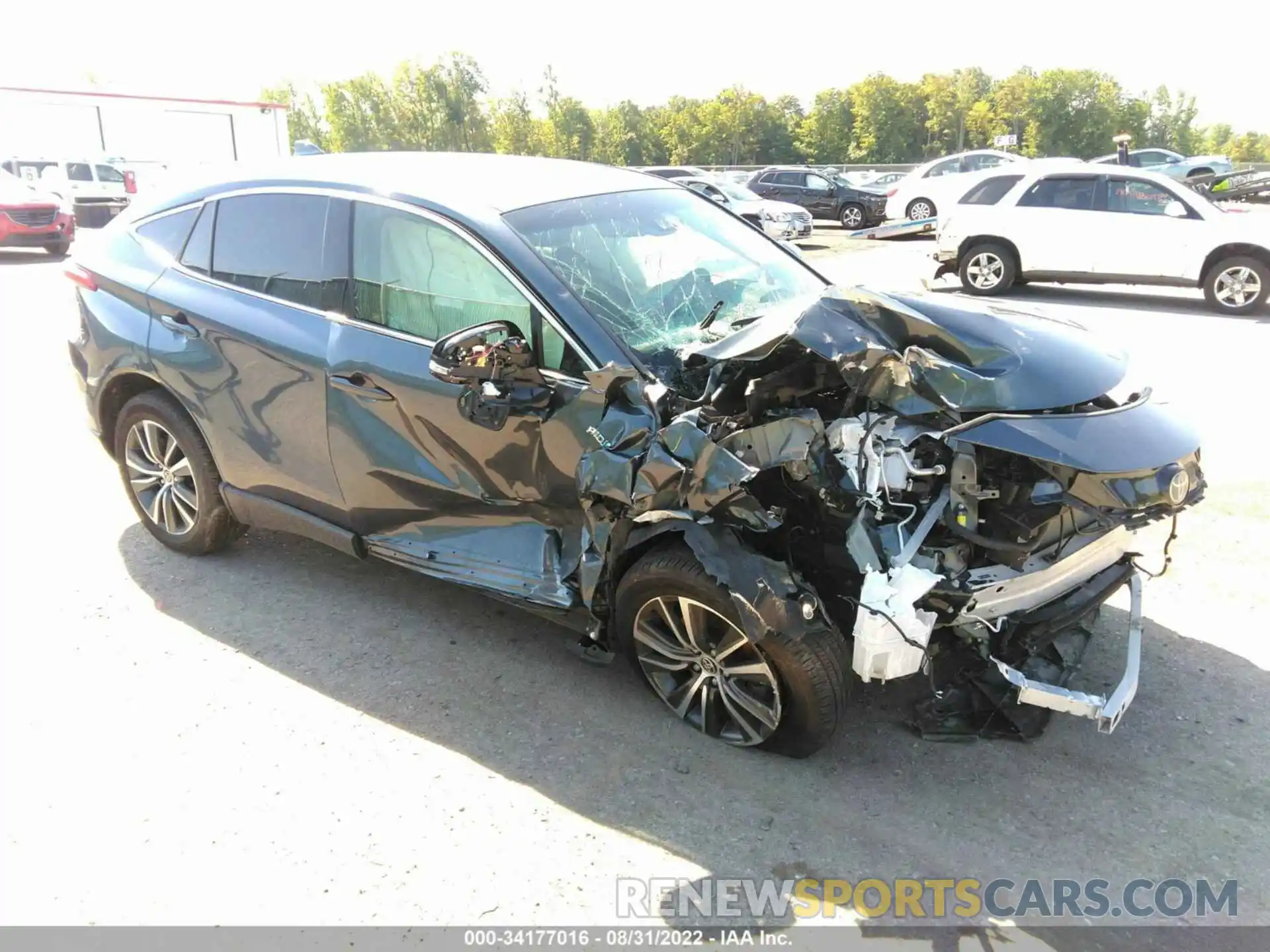 1 Photograph of a damaged car JTEAAAAH8MJ039653 TOYOTA VENZA 2021