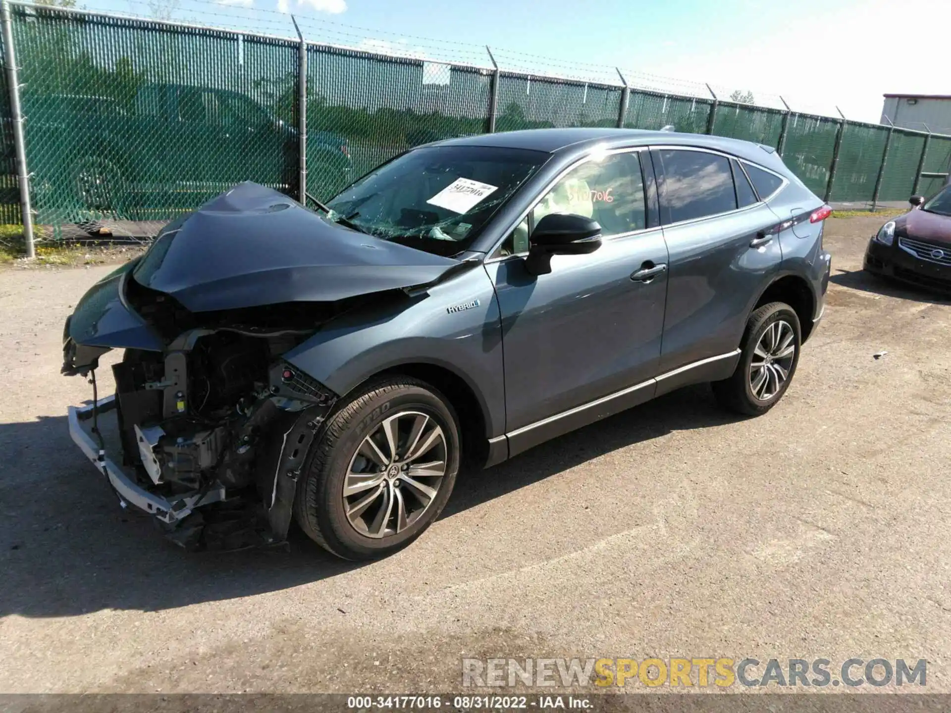 2 Photograph of a damaged car JTEAAAAH8MJ039653 TOYOTA VENZA 2021