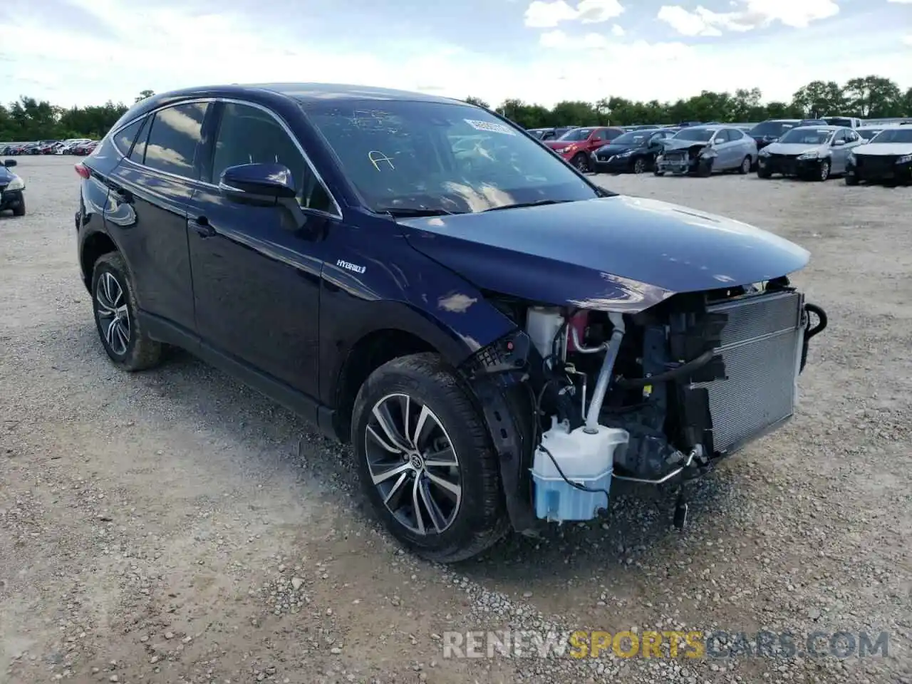 1 Photograph of a damaged car JTEAAAAH8MJ040012 TOYOTA VENZA 2021