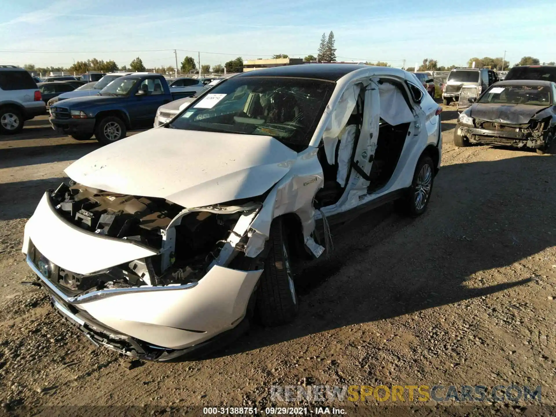 2 Photograph of a damaged car JTEAAAAH8MJ040026 TOYOTA VENZA 2021