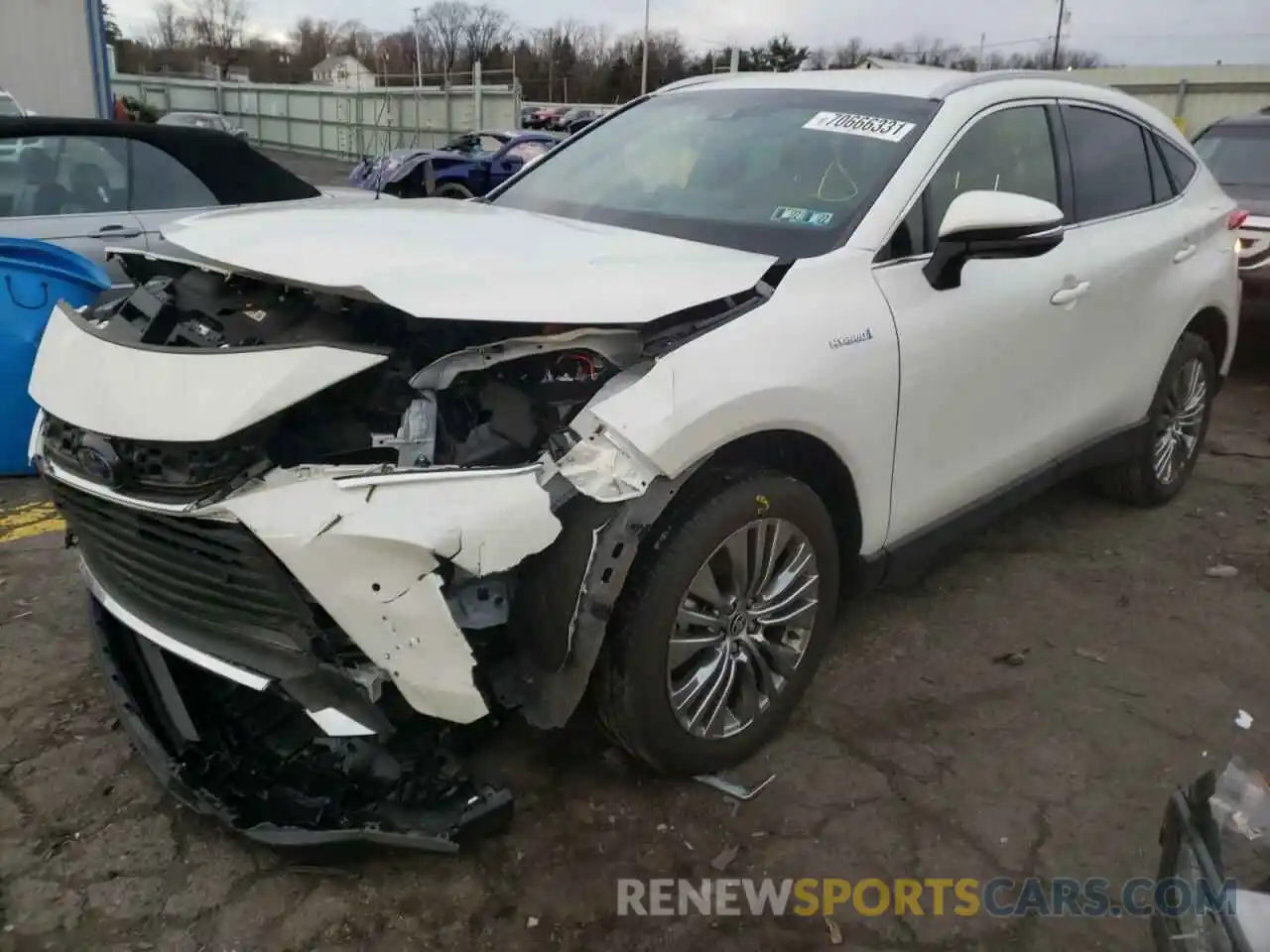 2 Photograph of a damaged car JTEAAAAH8MJ046828 TOYOTA VENZA 2021