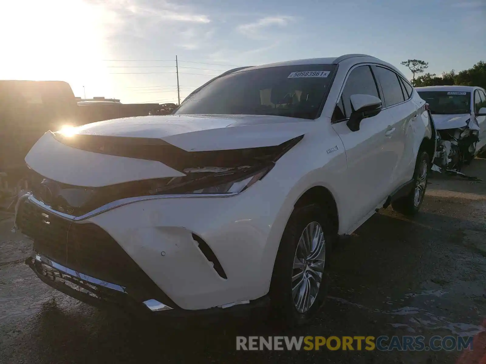 2 Photograph of a damaged car JTEAAAAH8MJ049809 TOYOTA VENZA 2021