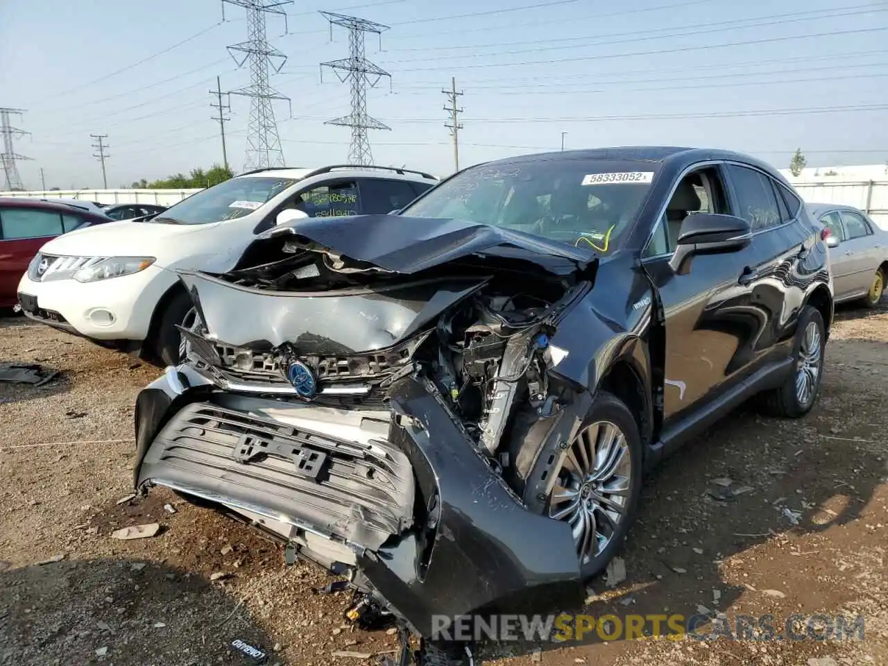 2 Photograph of a damaged car JTEAAAAH8MJ050085 TOYOTA VENZA 2021