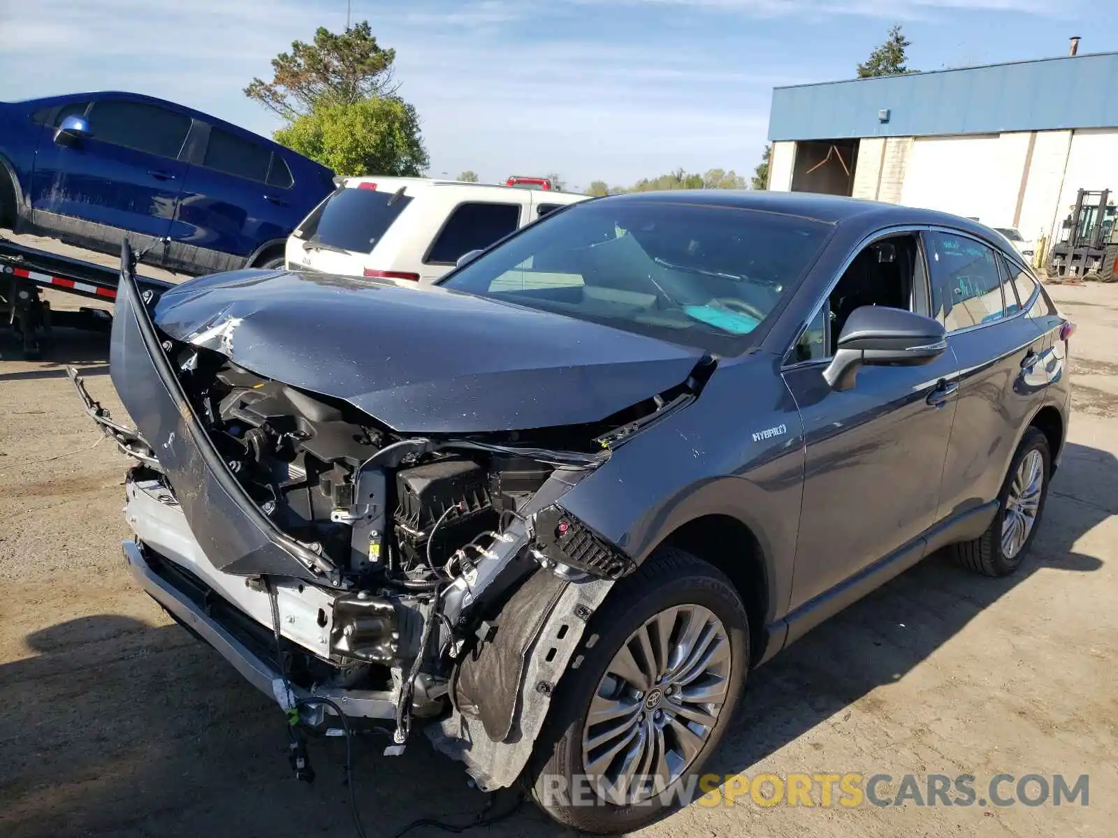 2 Photograph of a damaged car JTEAAAAH8MJ053343 TOYOTA VENZA 2021