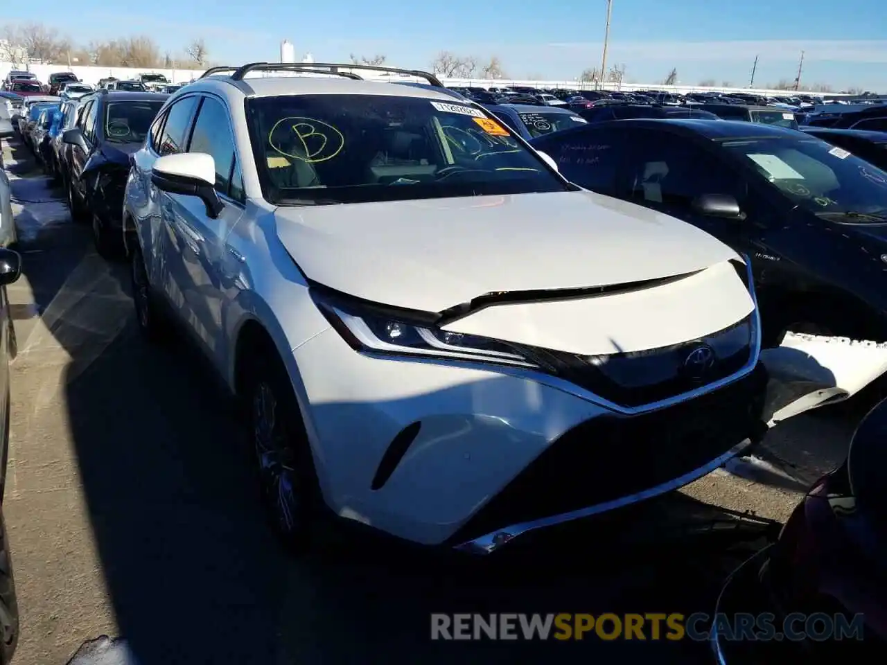 1 Photograph of a damaged car JTEAAAAH8MJ057229 TOYOTA VENZA 2021