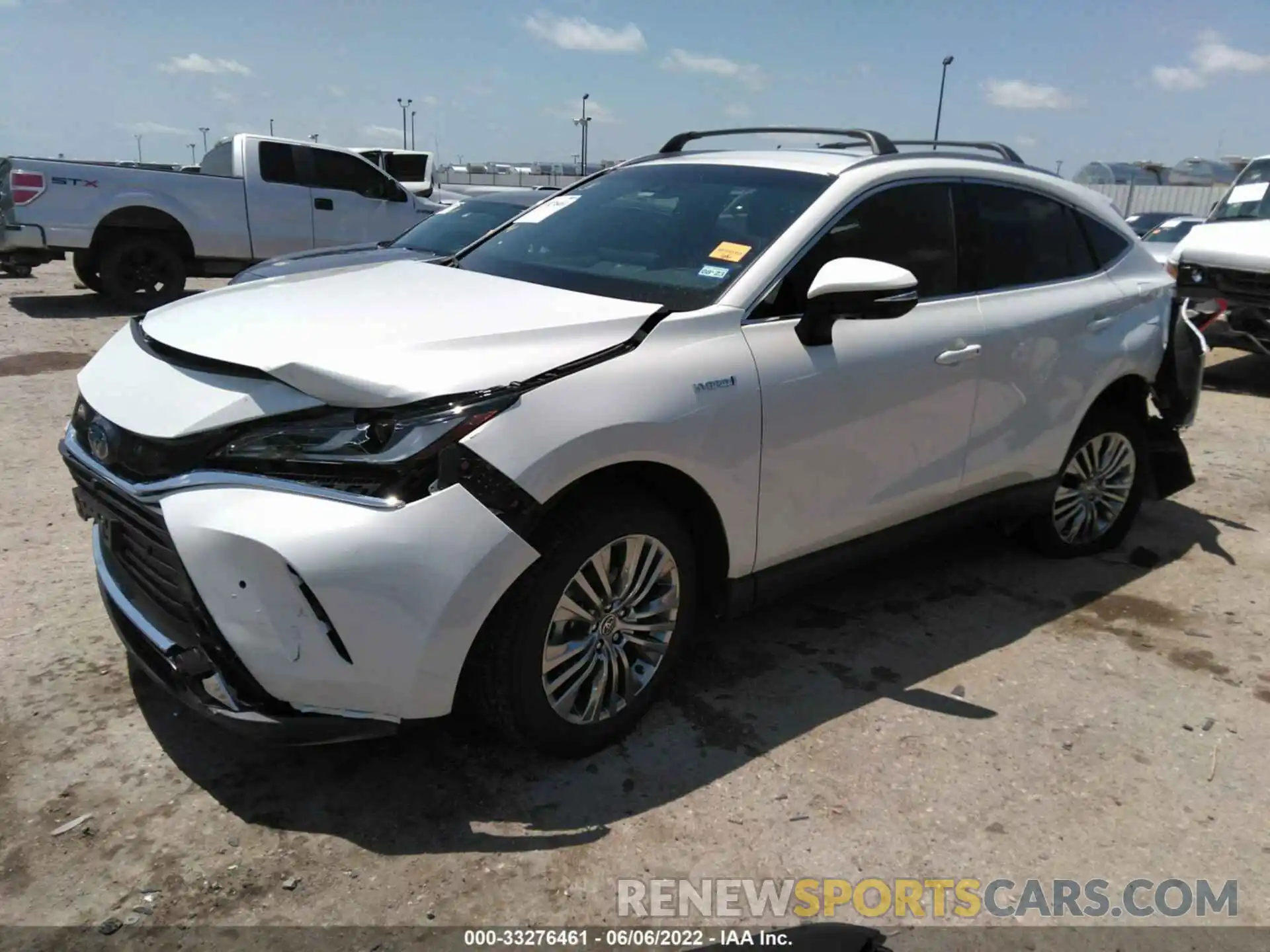 2 Photograph of a damaged car JTEAAAAH8MJ060597 TOYOTA VENZA 2021