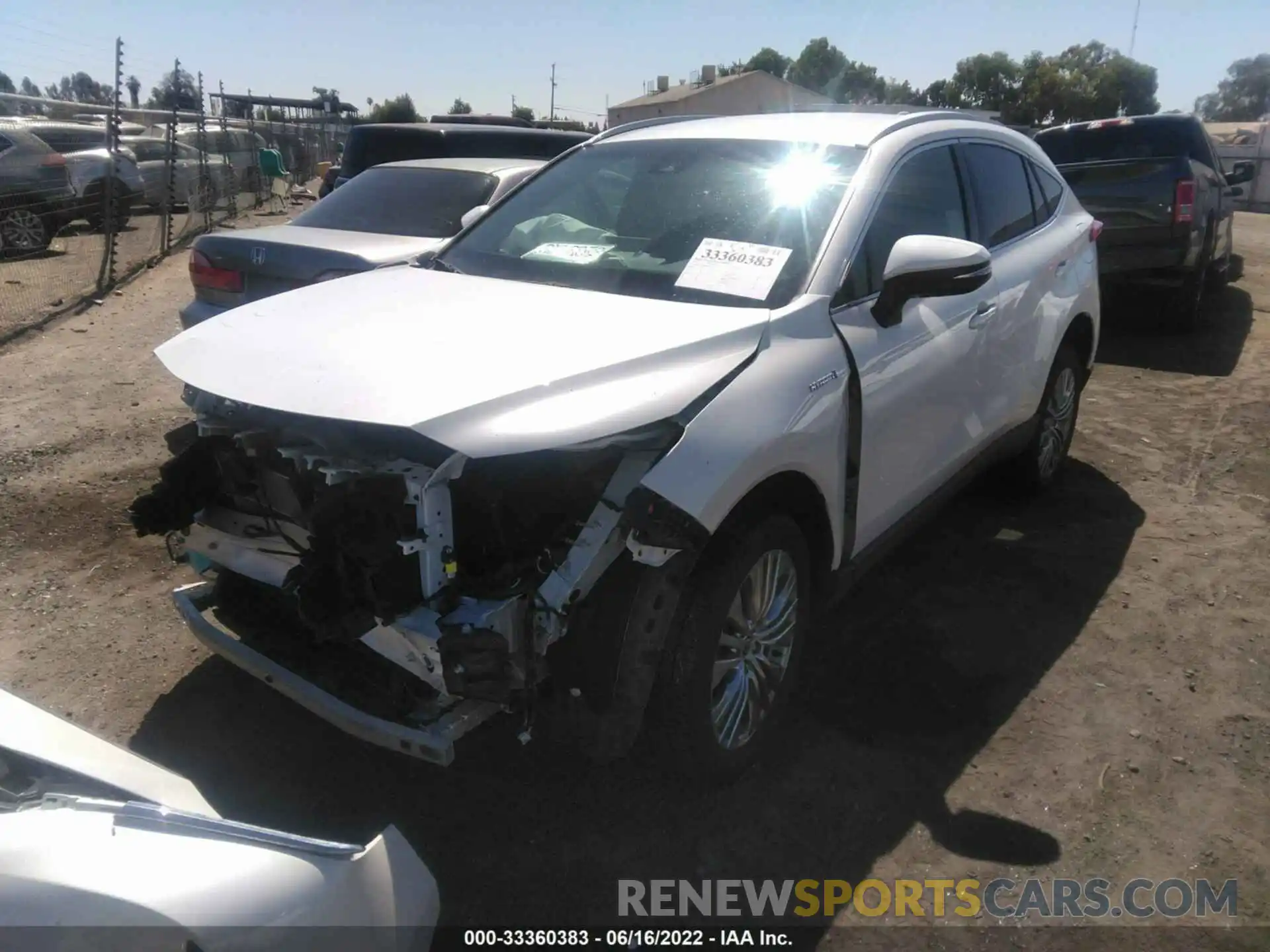 2 Photograph of a damaged car JTEAAAAH8MJ063161 TOYOTA VENZA 2021