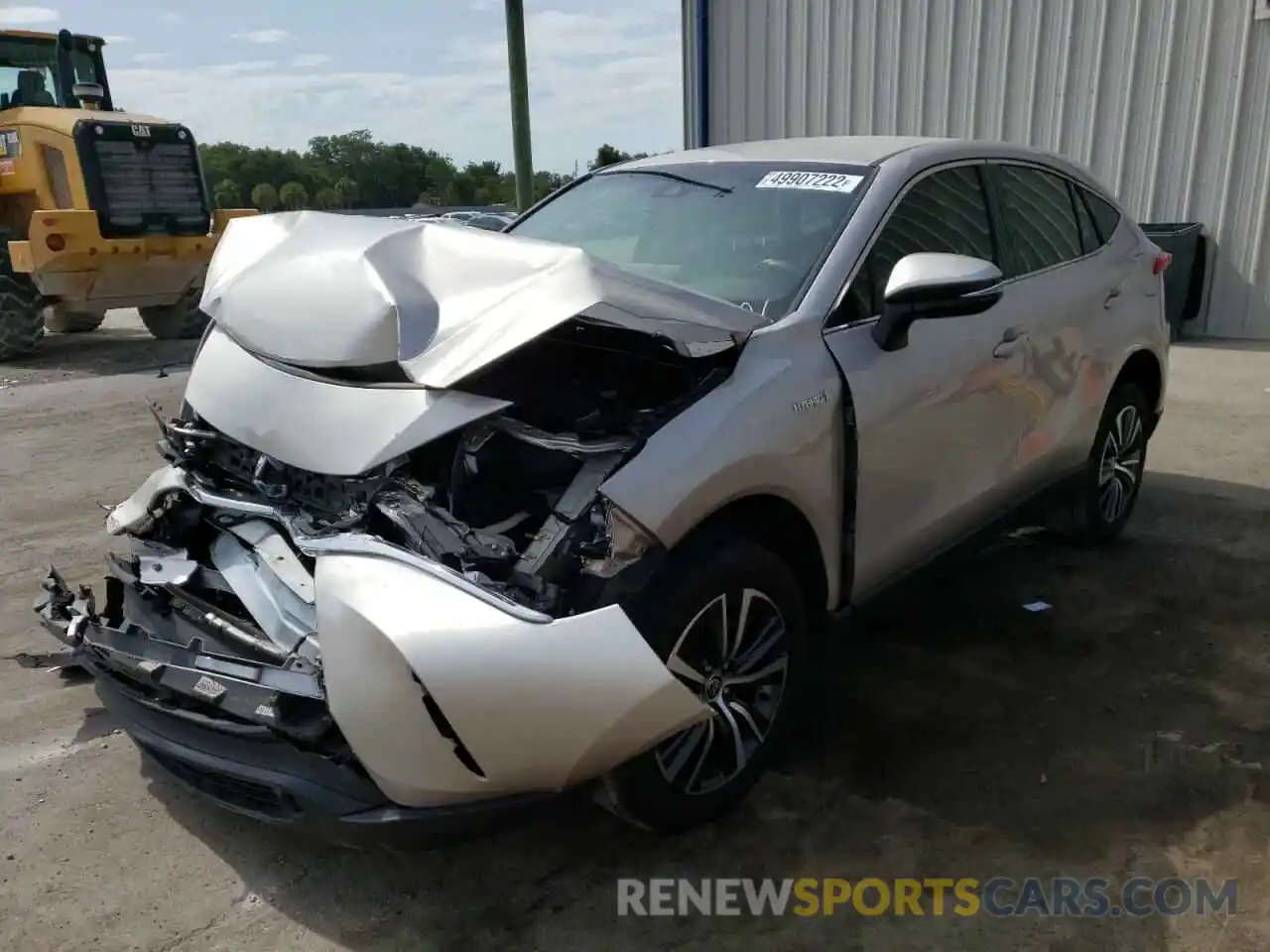 2 Photograph of a damaged car JTEAAAAH8MJ063824 TOYOTA VENZA 2021