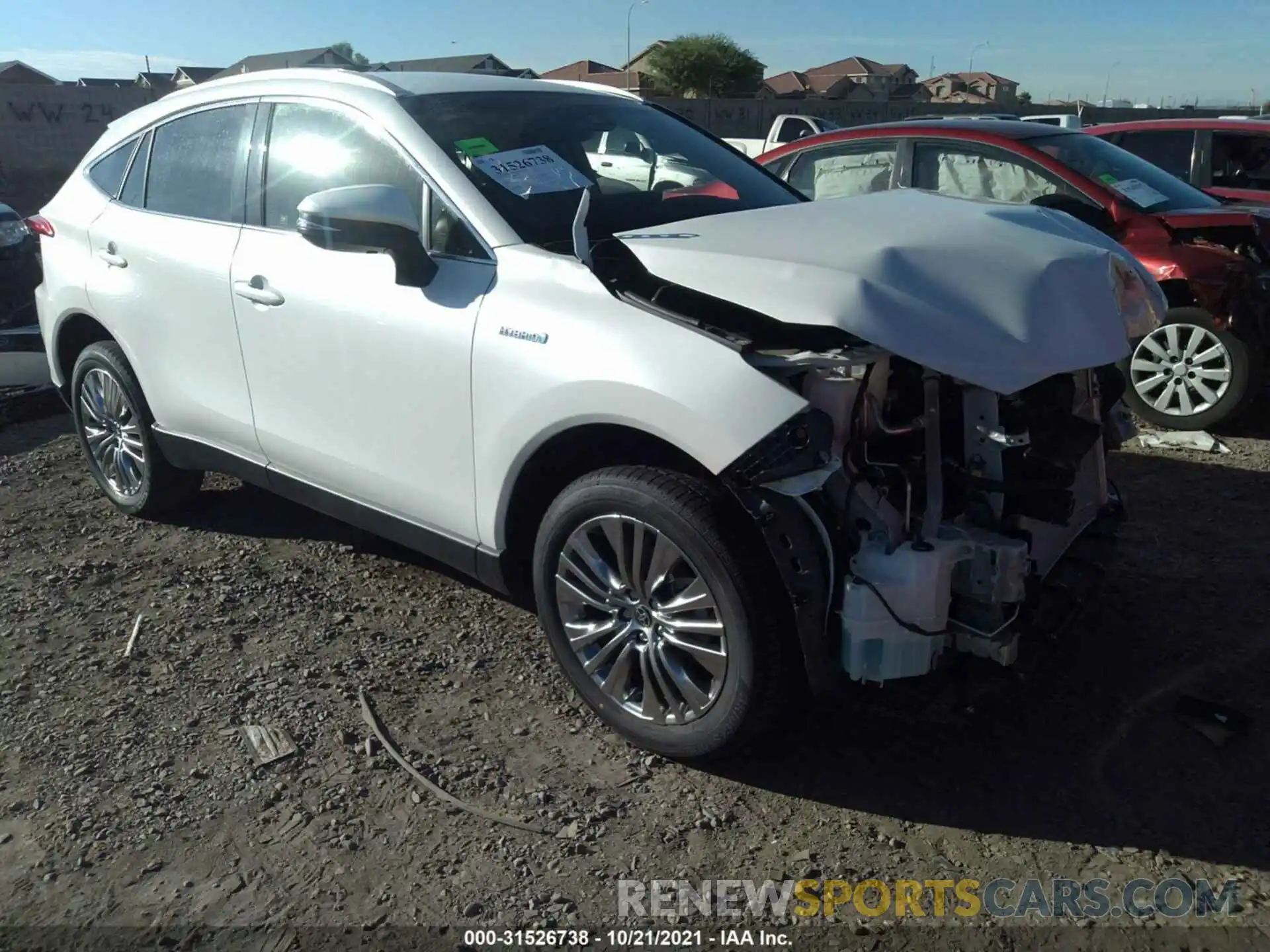 1 Photograph of a damaged car JTEAAAAH8MJ065590 TOYOTA VENZA 2021