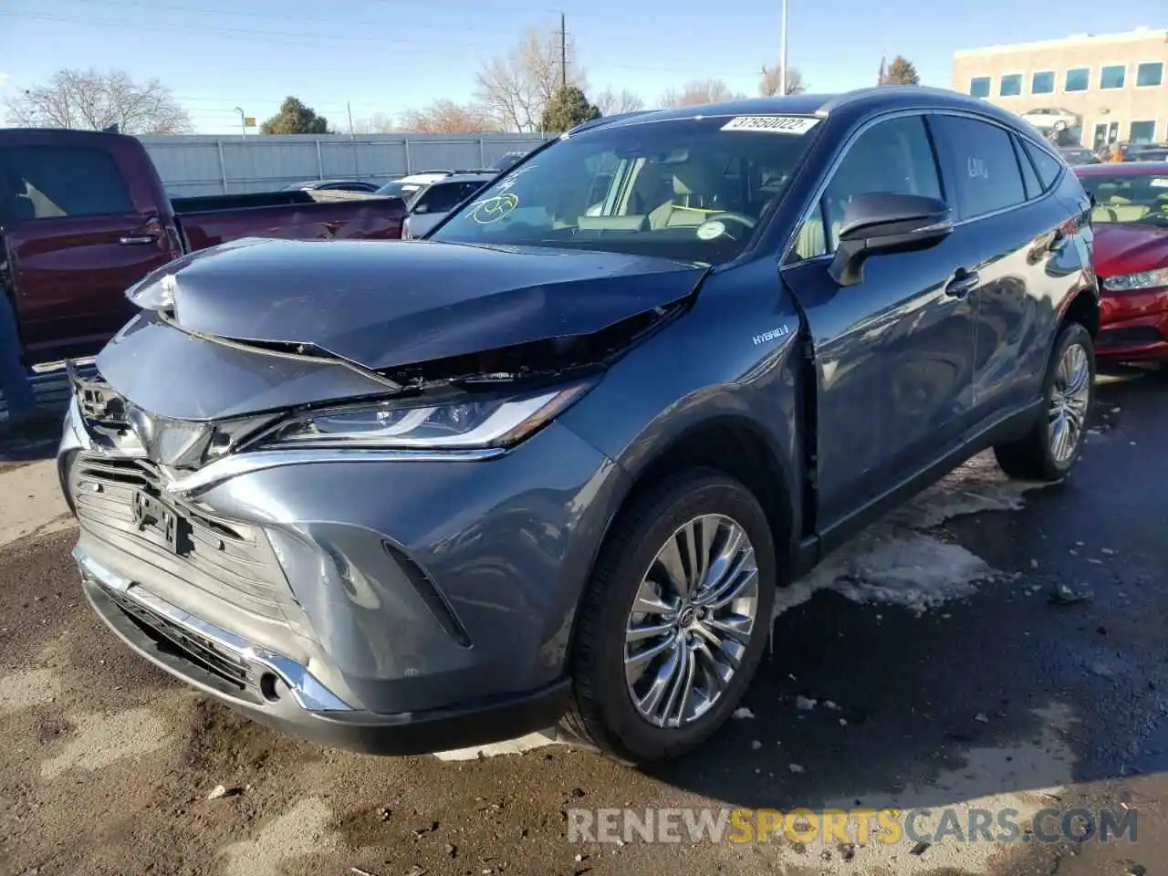 2 Photograph of a damaged car JTEAAAAH8MJ078887 TOYOTA VENZA 2021