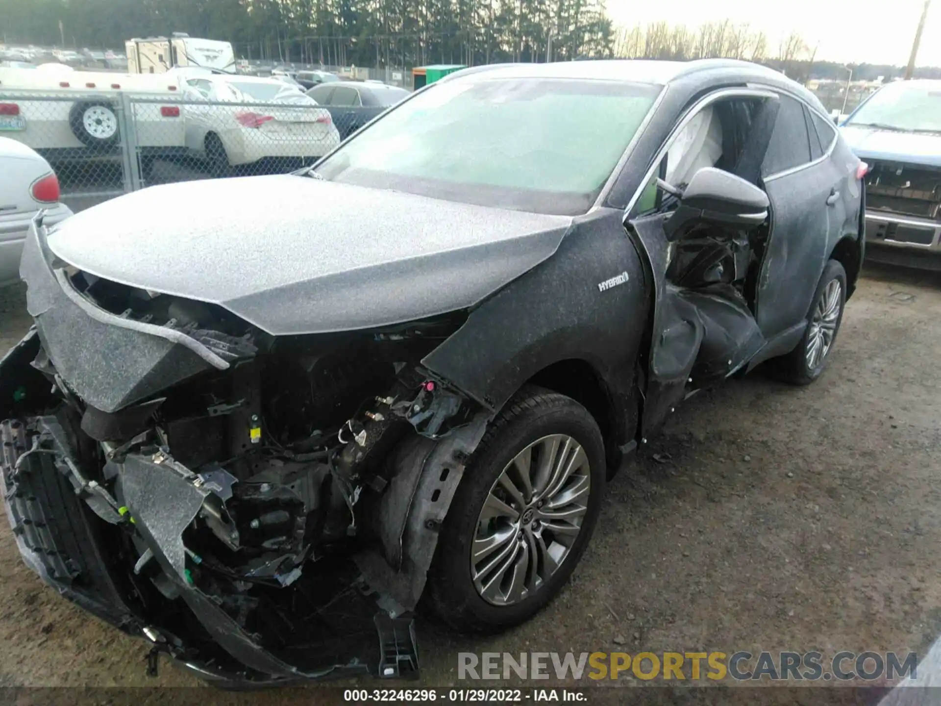 2 Photograph of a damaged car JTEAAAAH8MJ084513 TOYOTA VENZA 2021