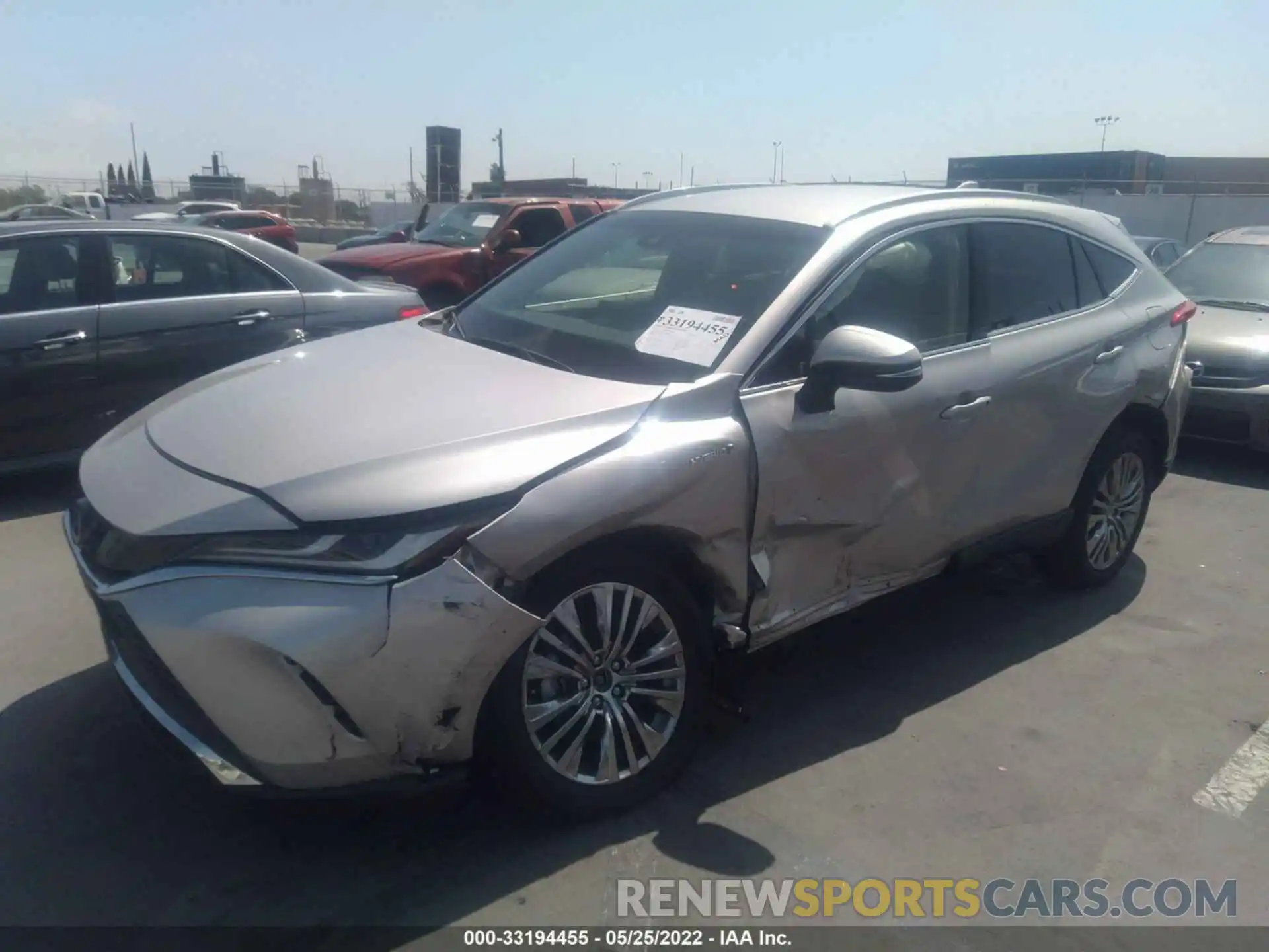 2 Photograph of a damaged car JTEAAAAH8MJ085354 TOYOTA VENZA 2021