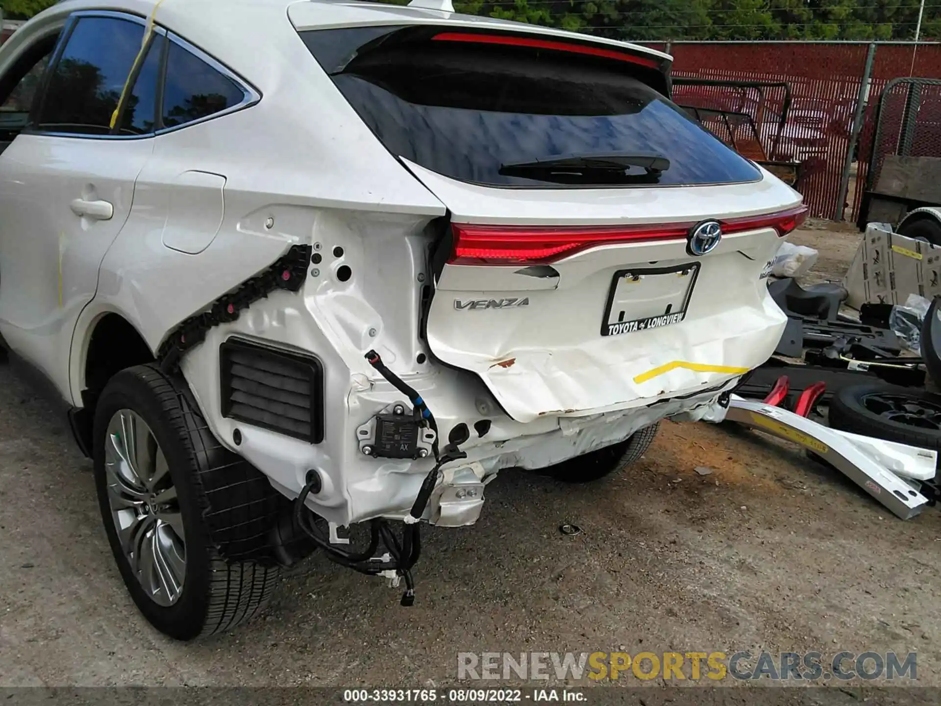 6 Photograph of a damaged car JTEAAAAH8MJ085483 TOYOTA VENZA 2021