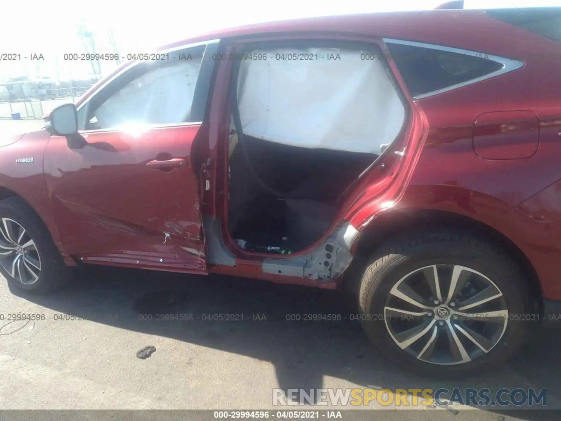 6 Photograph of a damaged car JTEAAAAH9MJ003745 TOYOTA VENZA 2021