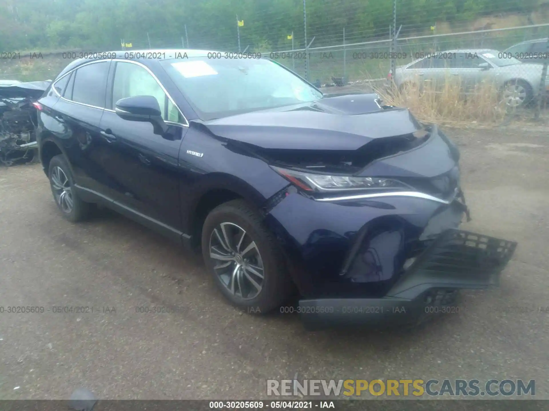 1 Photograph of a damaged car JTEAAAAH9MJ006144 TOYOTA VENZA 2021