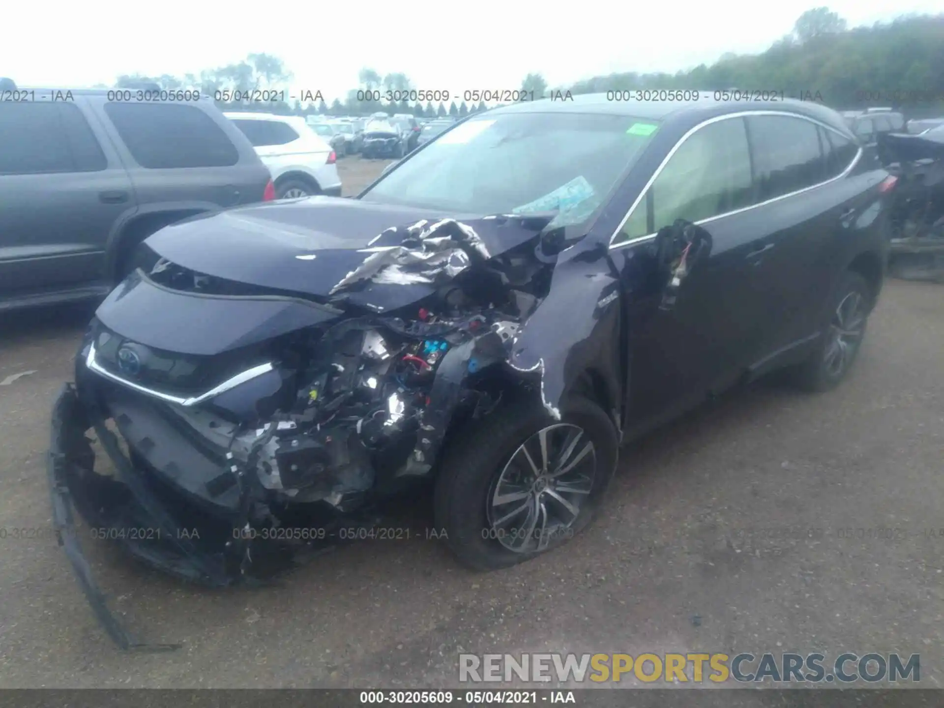 2 Photograph of a damaged car JTEAAAAH9MJ006144 TOYOTA VENZA 2021