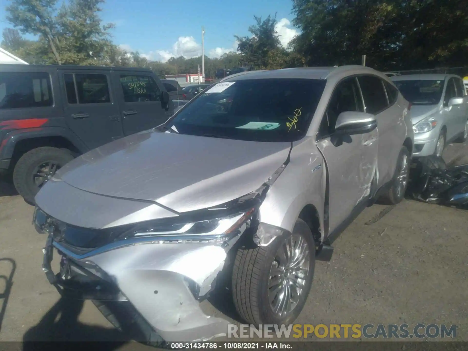 2 Photograph of a damaged car JTEAAAAH9MJ006340 TOYOTA VENZA 2021