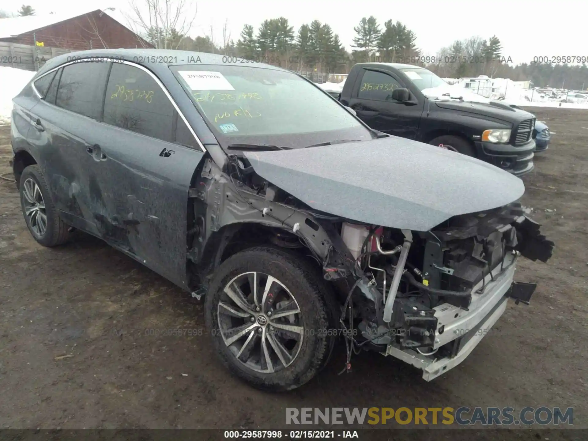 1 Photograph of a damaged car JTEAAAAH9MJ008699 TOYOTA VENZA 2021