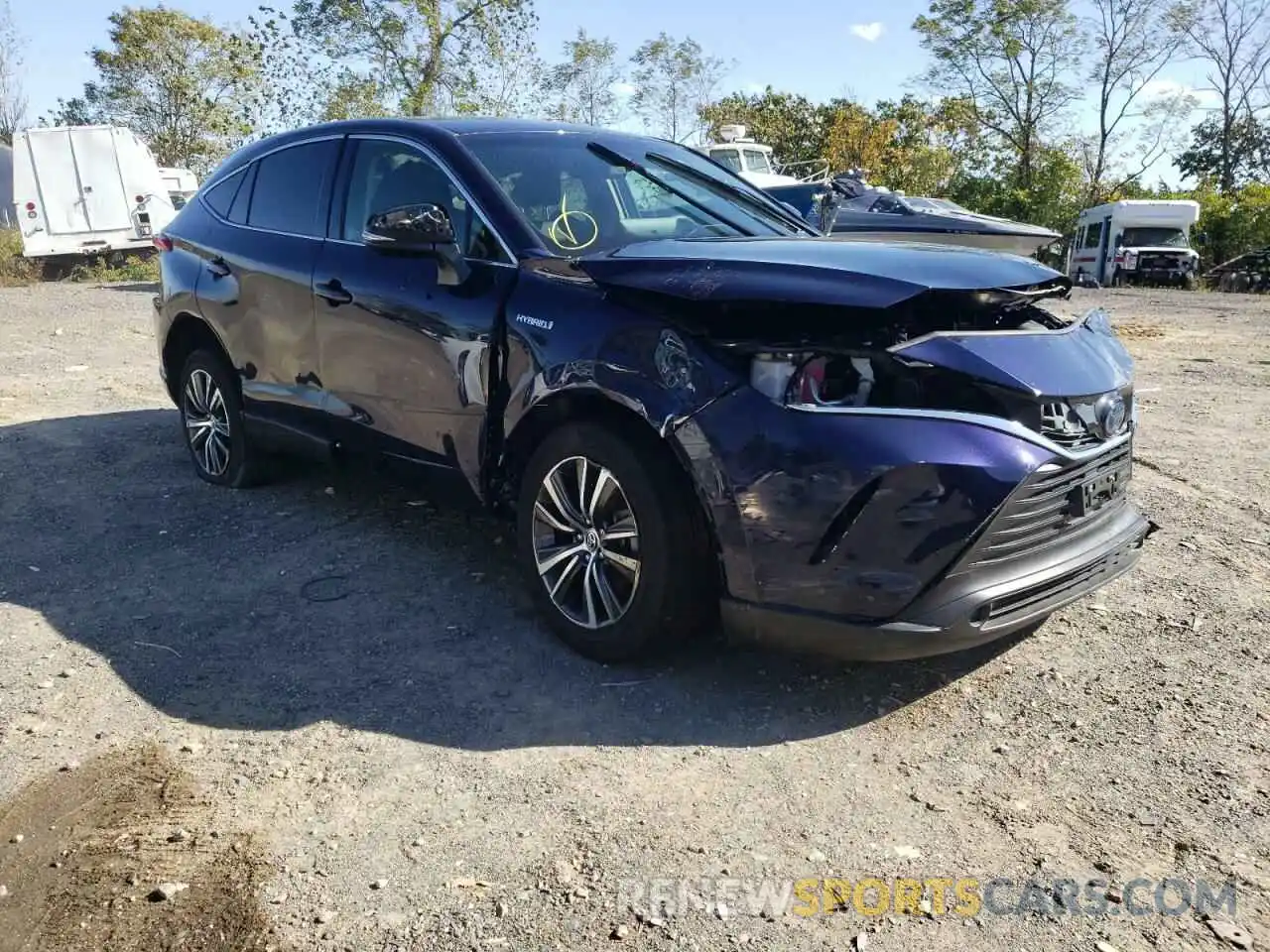 1 Photograph of a damaged car JTEAAAAH9MJ008945 TOYOTA VENZA 2021