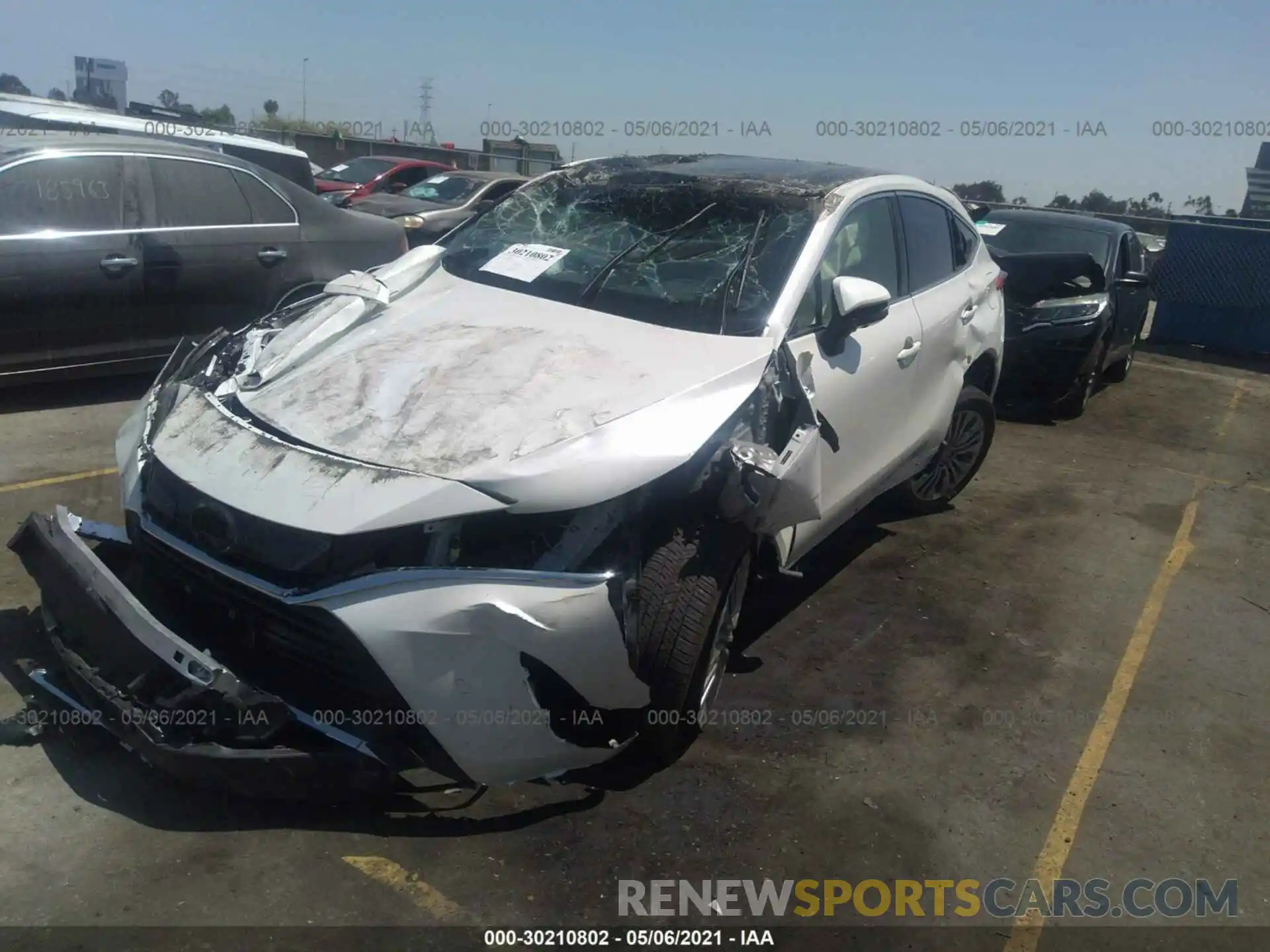 2 Photograph of a damaged car JTEAAAAH9MJ012686 TOYOTA VENZA 2021