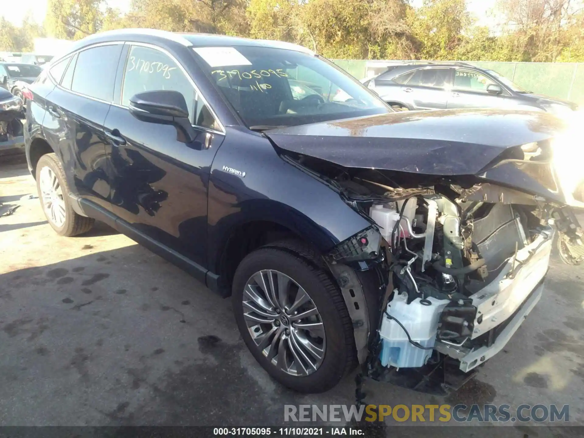 1 Photograph of a damaged car JTEAAAAH9MJ013210 TOYOTA VENZA 2021