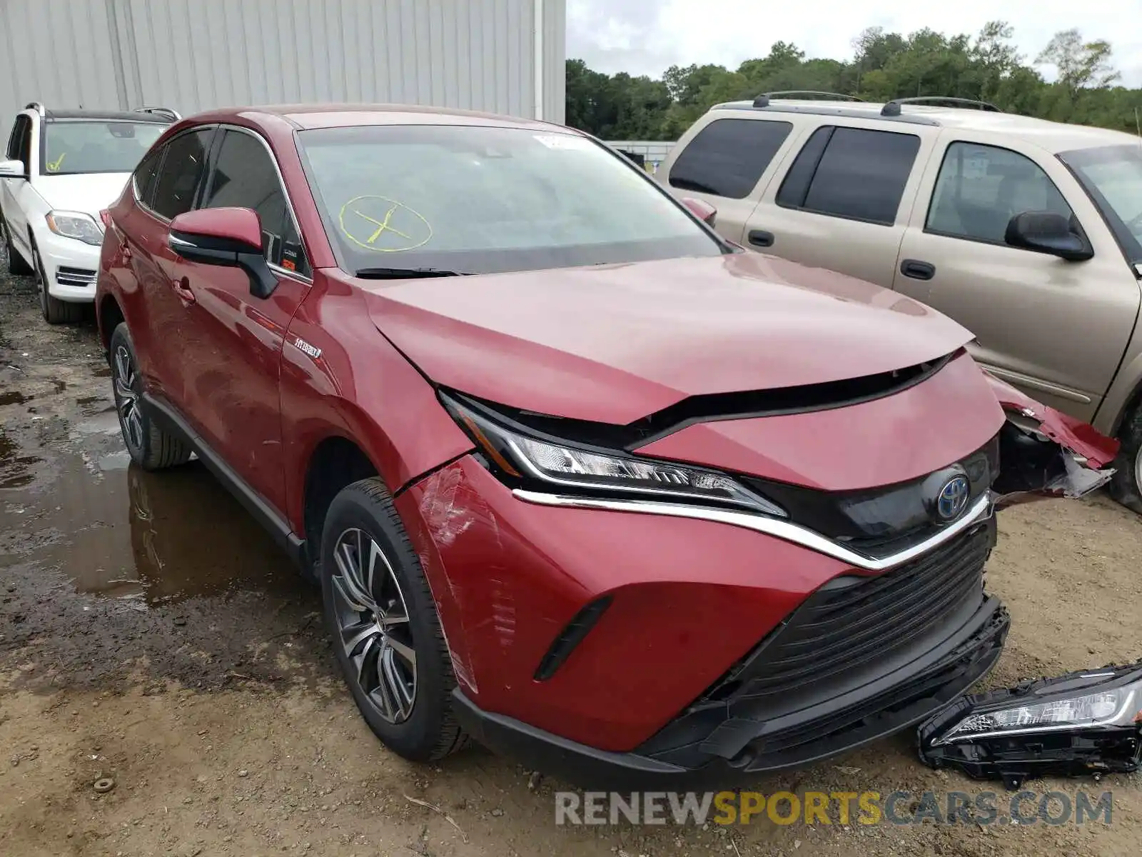 1 Photograph of a damaged car JTEAAAAH9MJ016849 TOYOTA VENZA 2021