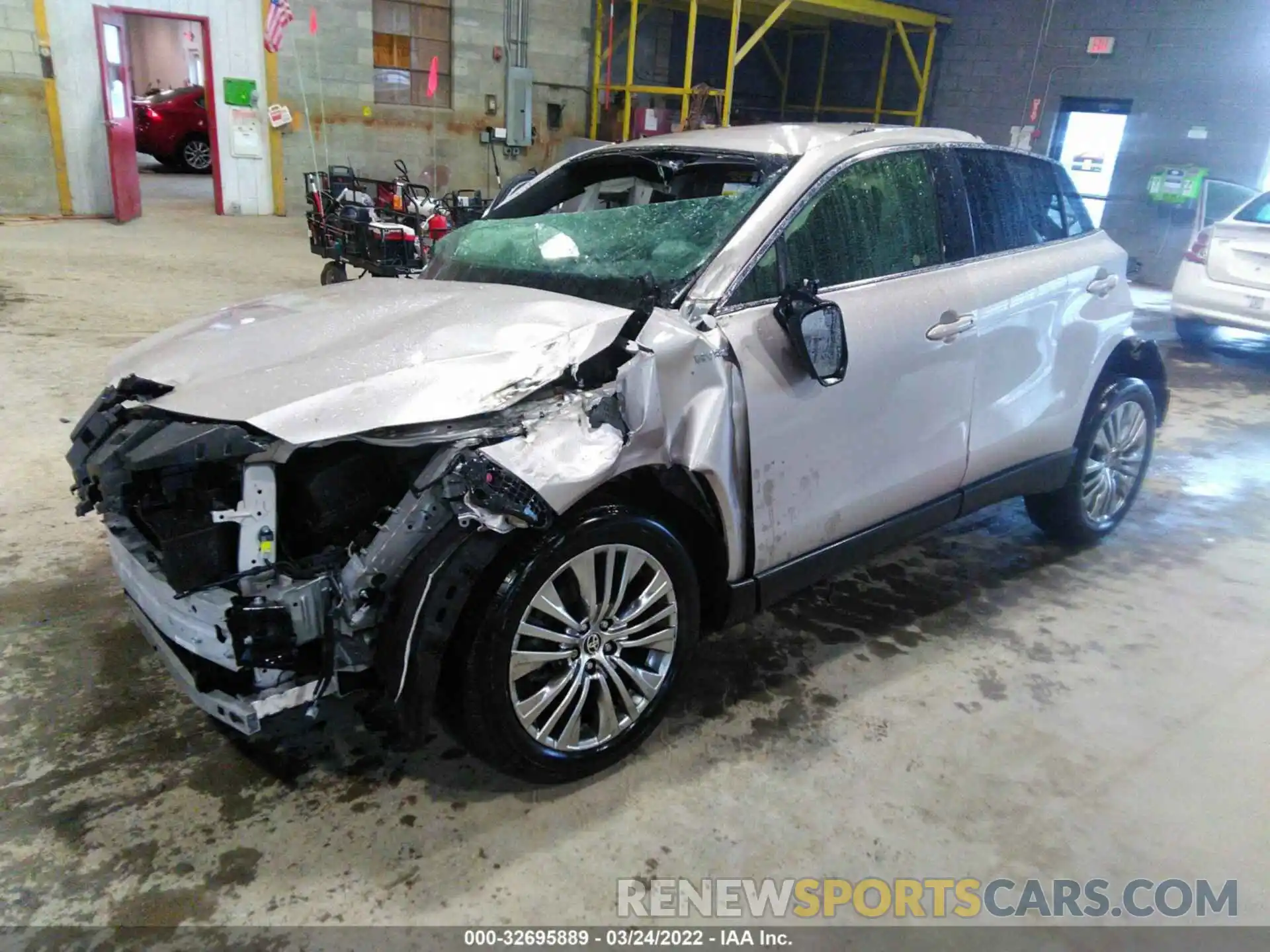 2 Photograph of a damaged car JTEAAAAH9MJ019265 TOYOTA VENZA 2021