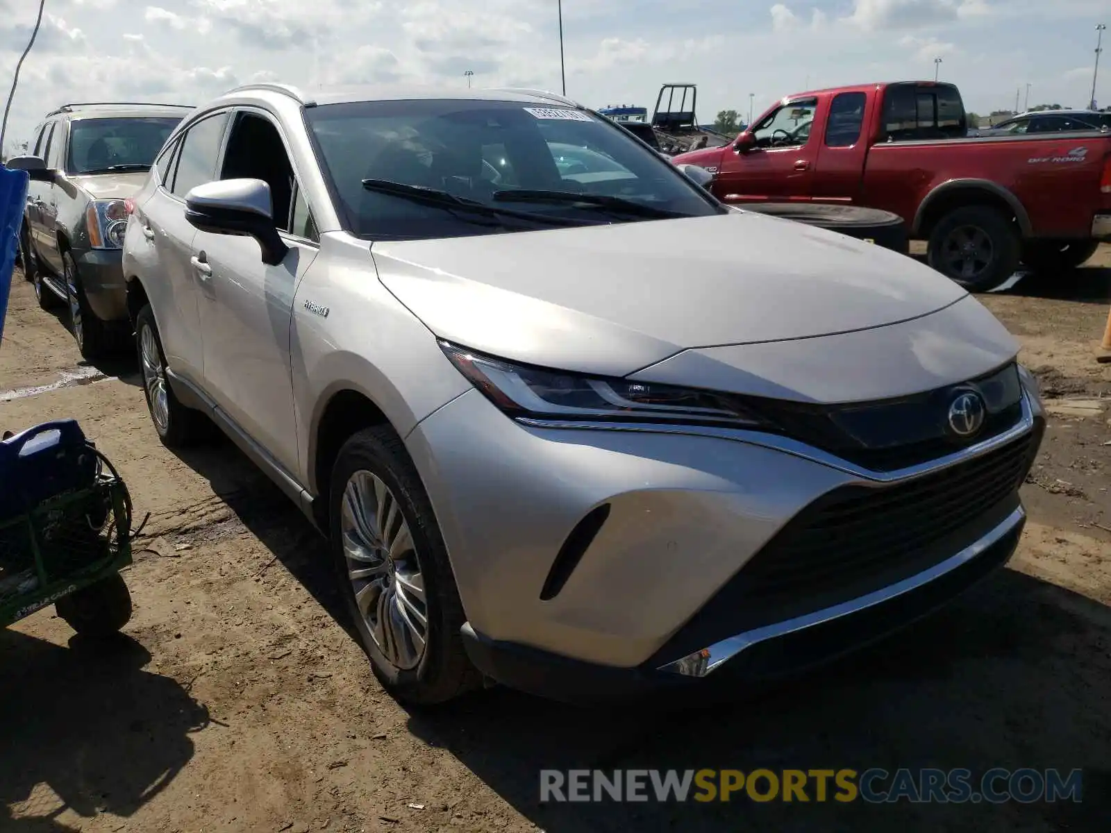 1 Photograph of a damaged car JTEAAAAH9MJ021694 TOYOTA VENZA 2021