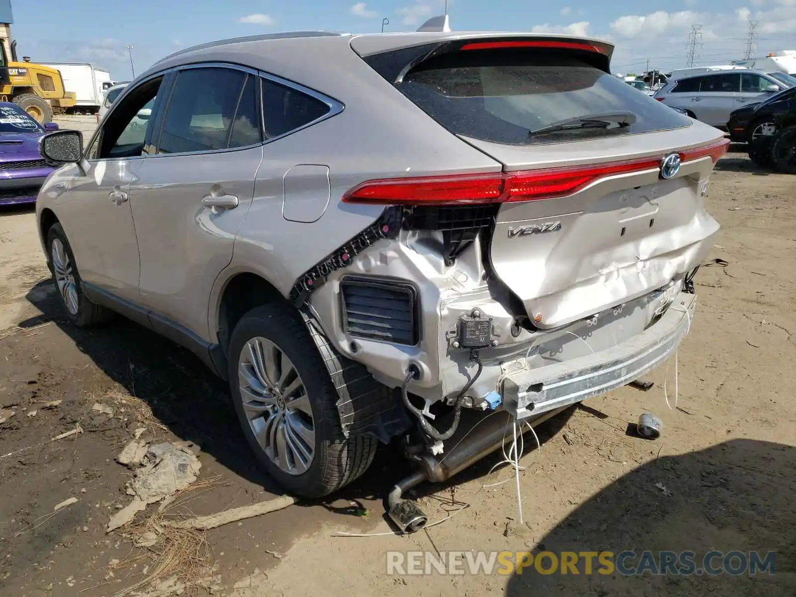 3 Photograph of a damaged car JTEAAAAH9MJ021694 TOYOTA VENZA 2021