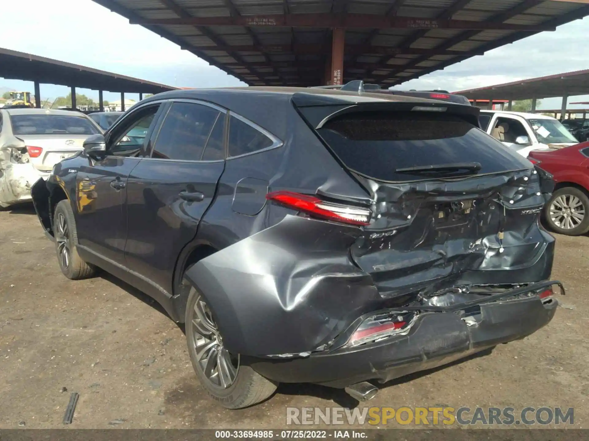 3 Photograph of a damaged car JTEAAAAH9MJ023879 TOYOTA VENZA 2021