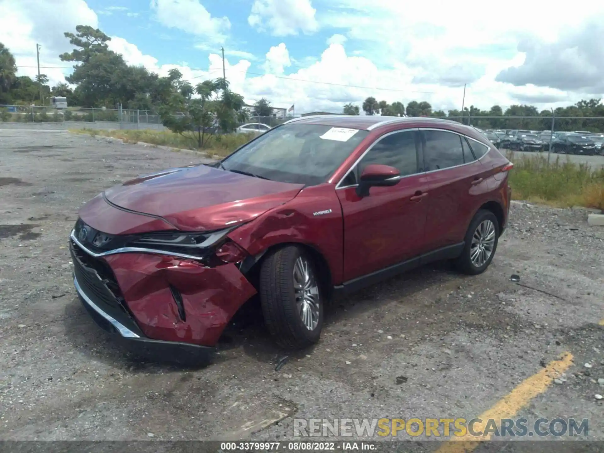 2 Photograph of a damaged car JTEAAAAH9MJ026202 TOYOTA VENZA 2021