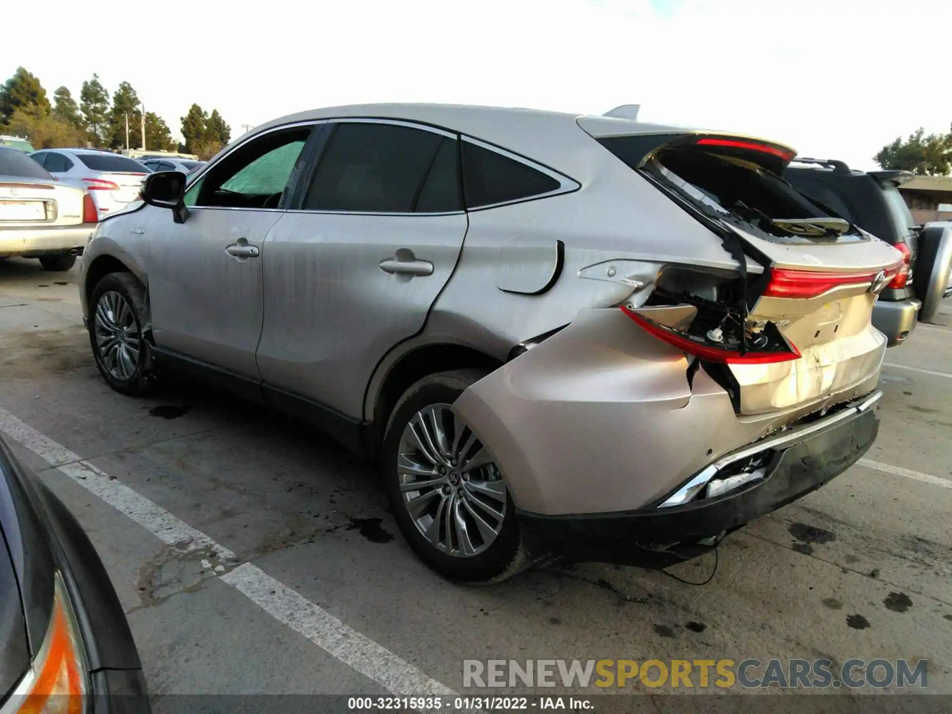 3 Photograph of a damaged car JTEAAAAH9MJ030198 TOYOTA VENZA 2021