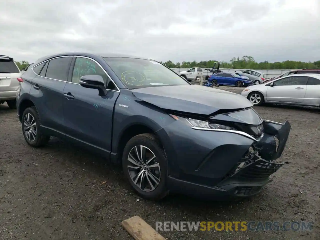 1 Photograph of a damaged car JTEAAAAH9MJ034381 TOYOTA VENZA 2021