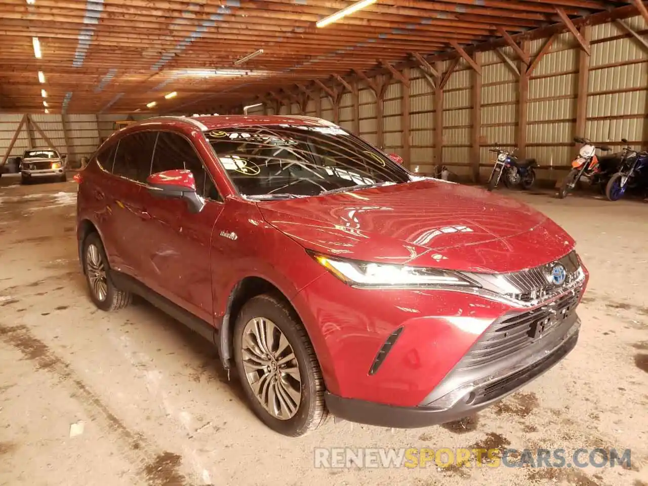 1 Photograph of a damaged car JTEAAAAH9MJ039323 TOYOTA VENZA 2021