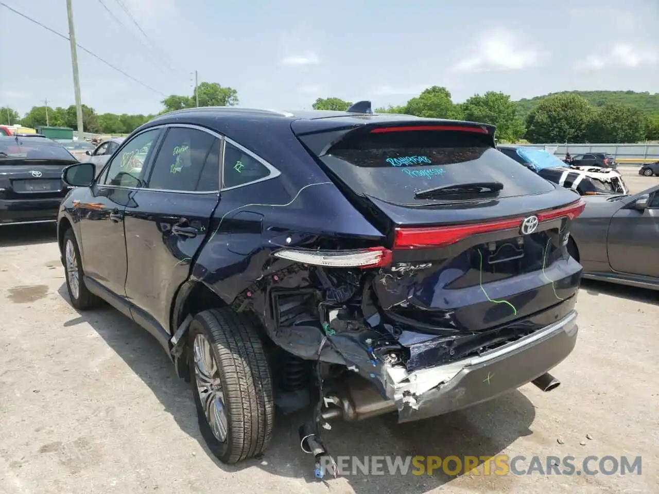 3 Photograph of a damaged car JTEAAAAH9MJ047423 TOYOTA VENZA 2021