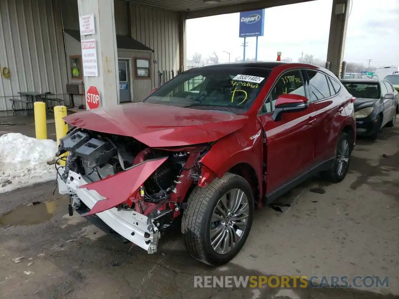 2 Photograph of a damaged car JTEAAAAH9MJ048913 TOYOTA VENZA 2021