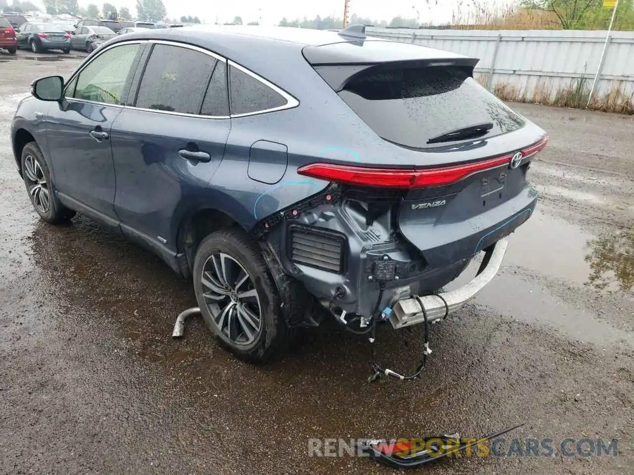 3 Photograph of a damaged car JTEAAAAH9MJ054095 TOYOTA VENZA 2021